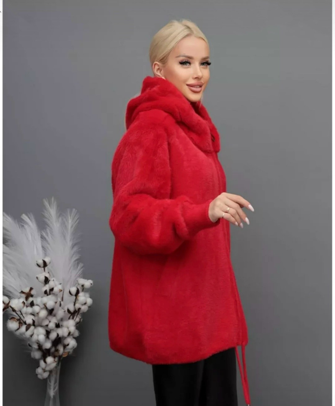 стильное пальто,шуба искусственная экошуба с капюшоном fashionsmart,кардиган пушистый,черный кардиган,шуба искусственная зимняя с капюшоном fashion smart