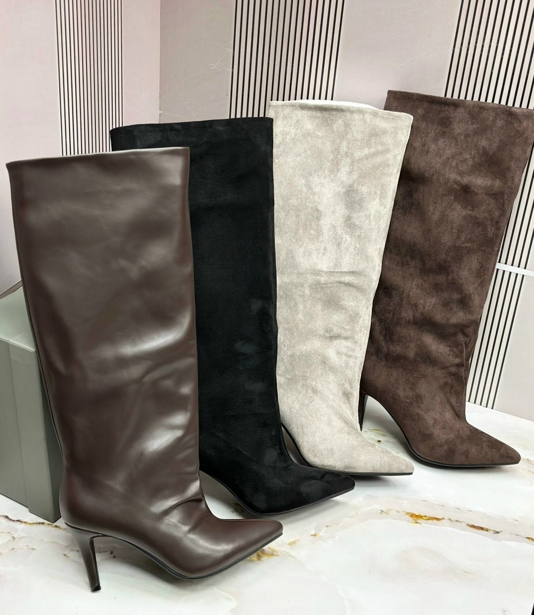 сапоги женские,дизайнерские женские сапоги с острым носком,женские сапоги на высоком каблуке,сапоги на каблуке,кожаные сапоги на каблуке