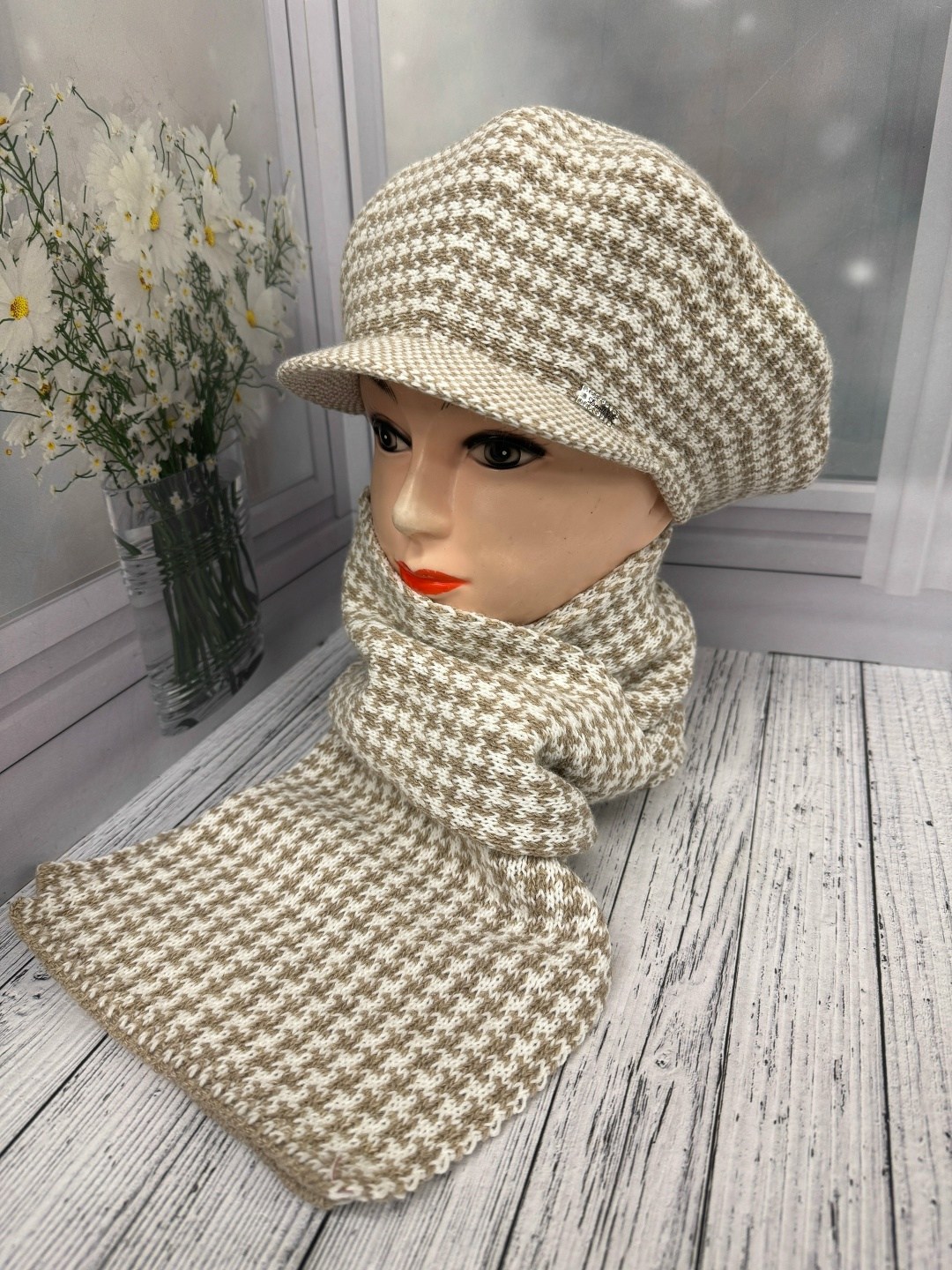 женская кепка,шарфы для женщин,кепка с шарфом,шапка с шарфом,шапка для женщин