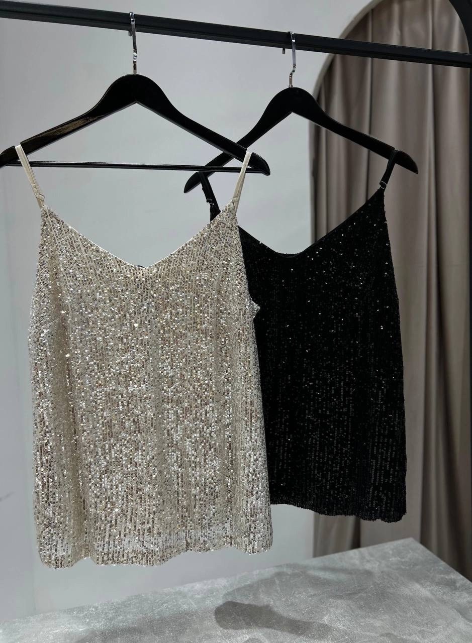 топ с пайетками,блузка кофта,блузки женские,майка с пайетками