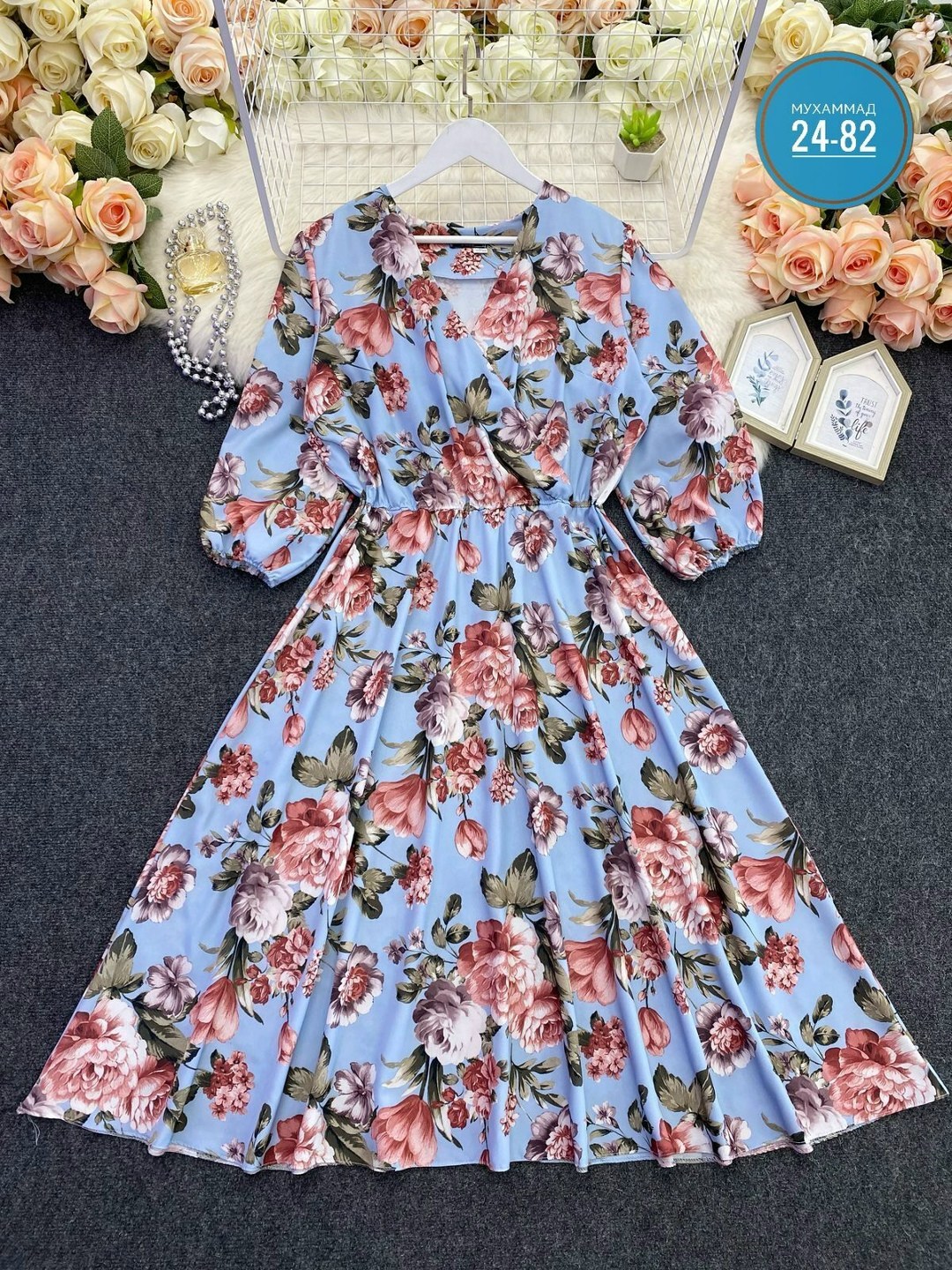 женское шифоновое платье с цветочным принтом,шифоновое платье с цветочным принтом,шифоновое платье женское,платье цветочки,женское шифоновое платье миди с цветочным принтом