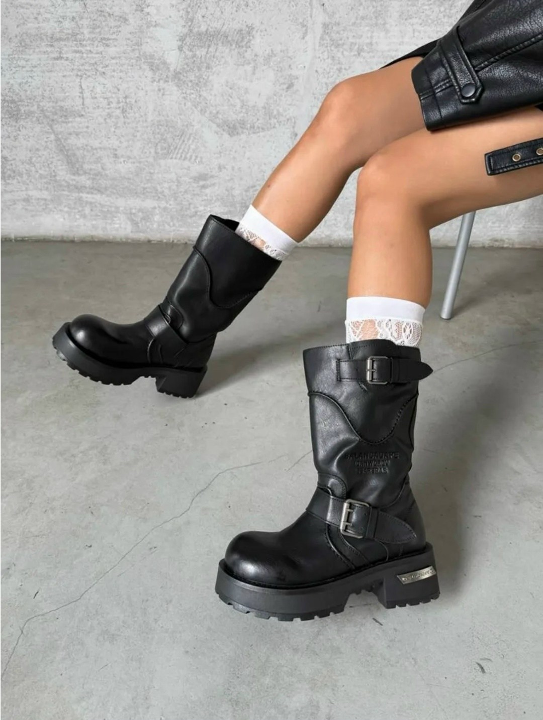 ботинки,женская ,зимние женские байкерские ботинки,сапоги женские,обуви