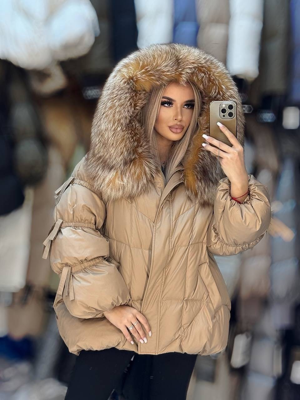пуховик с натуральным мехом,пуховик с мехом,модные куртки с натуральным мехом,пуховик женский,пуховик зимний женский