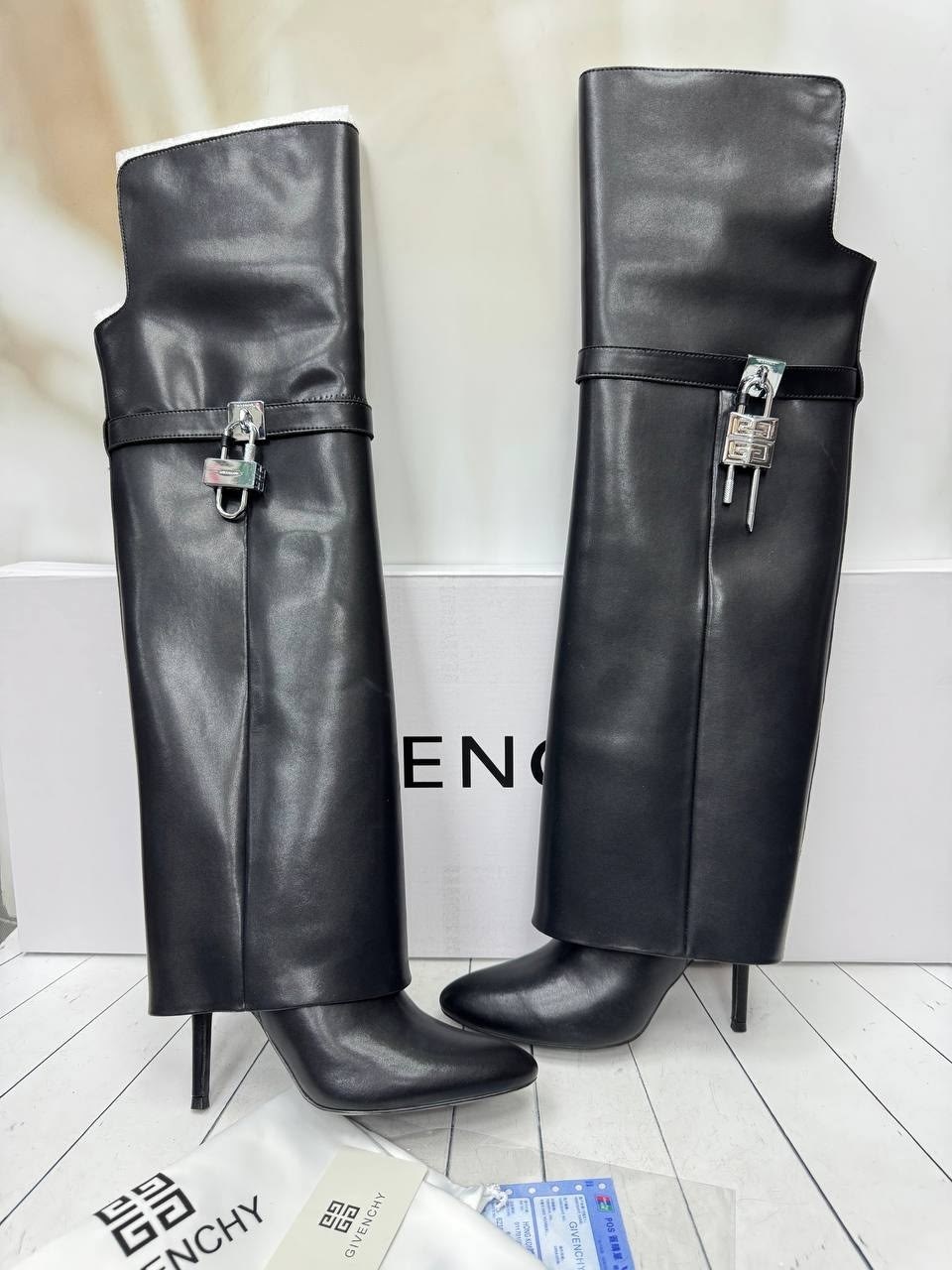 сапоги givenchy,сапоги живанши,женские сапоги givenchy кожаные черные,givenchy сапоги женские,женские сапоги givenchy кожаные черные lm-16170