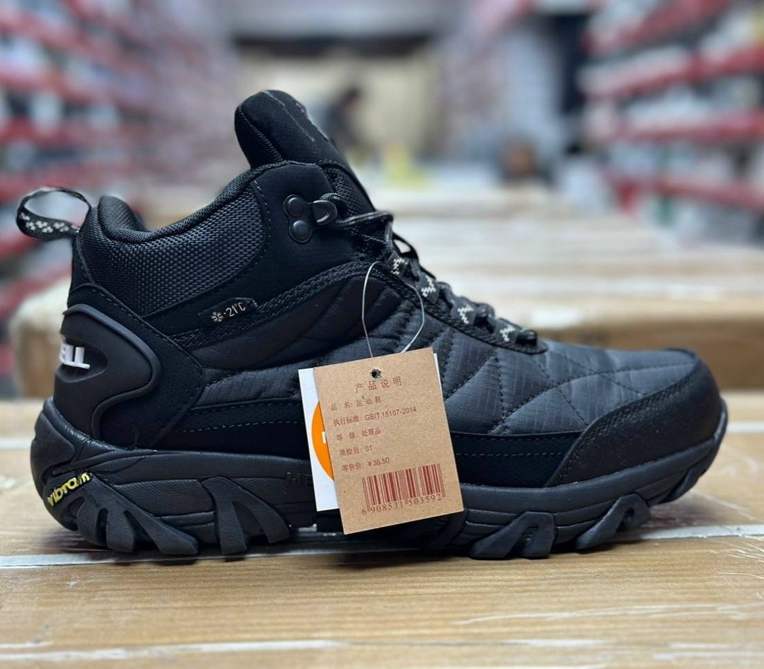 зимние кроссовки merrell,мужские кроссовки merrell,зимние ботинки merrell,кроссовки мужские на зиму мерелл,кроссовки зимние merrell gore-tex -32 с натуральным мехом