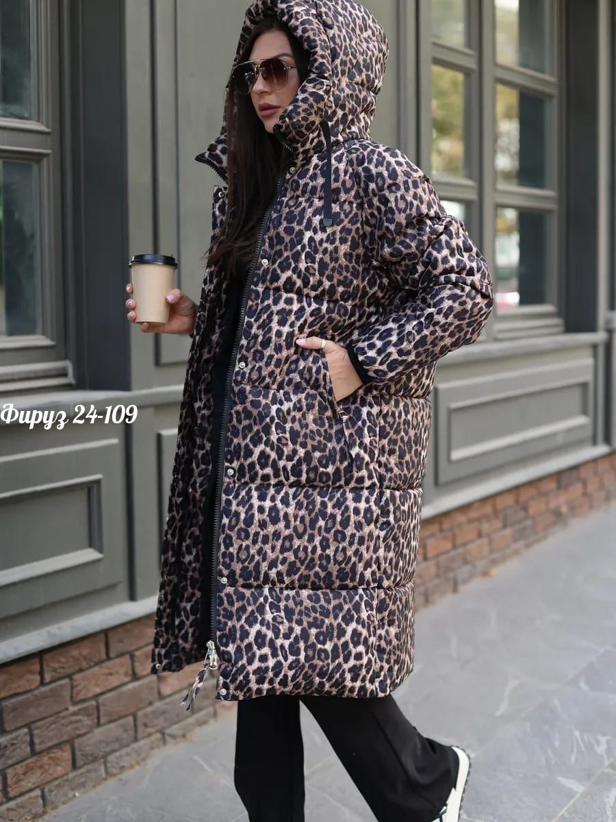 зимняя куртка,женские пуховики,леопардовый пуховик,куртка леопардовая,теплая куртка