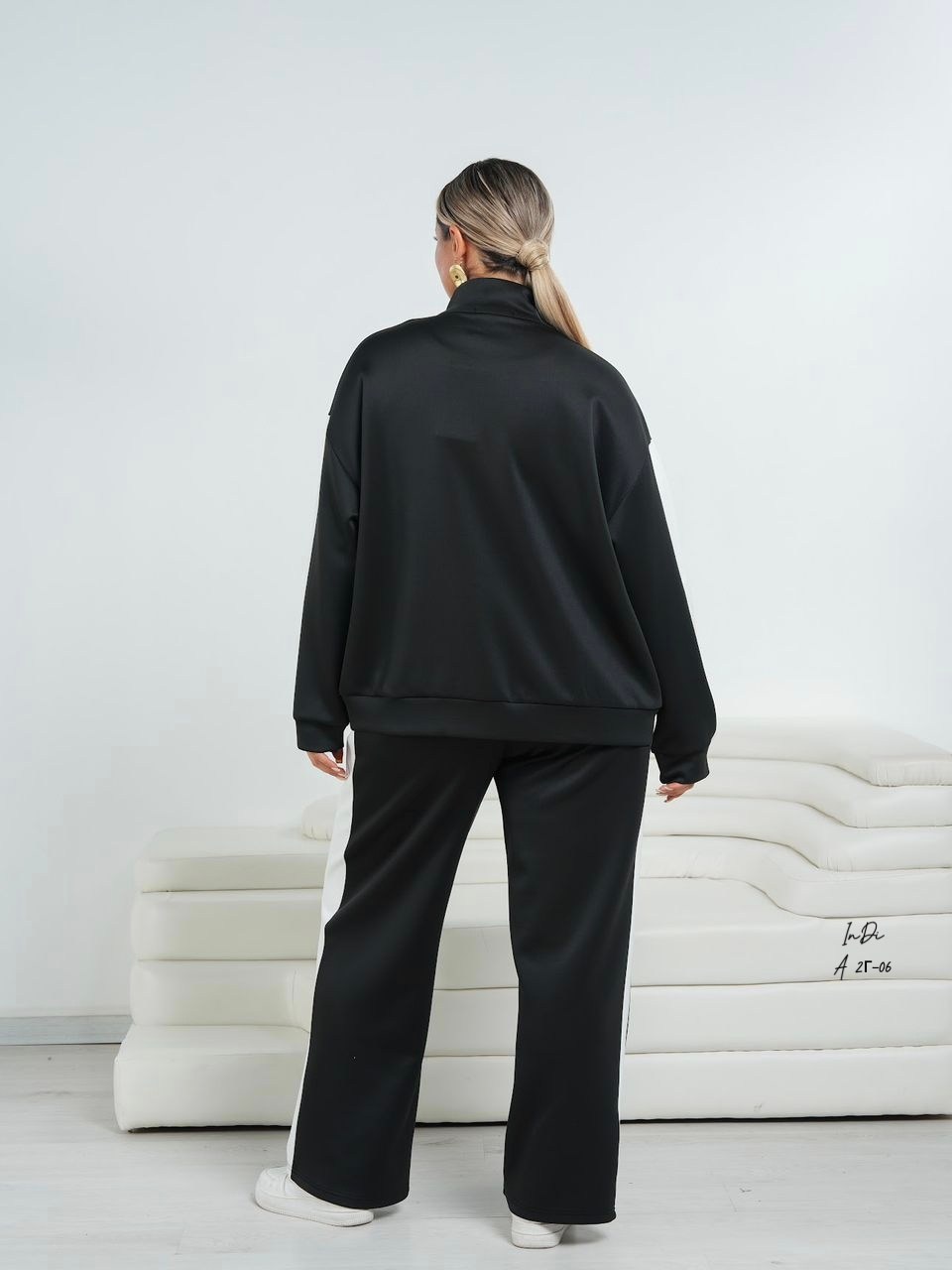 женские спортивные костюмы,костюмы для полных женщин,спортивный костюм больших размеров с брюками паллацо janna collection,cпортивный костюм больших размеров,женский костюм