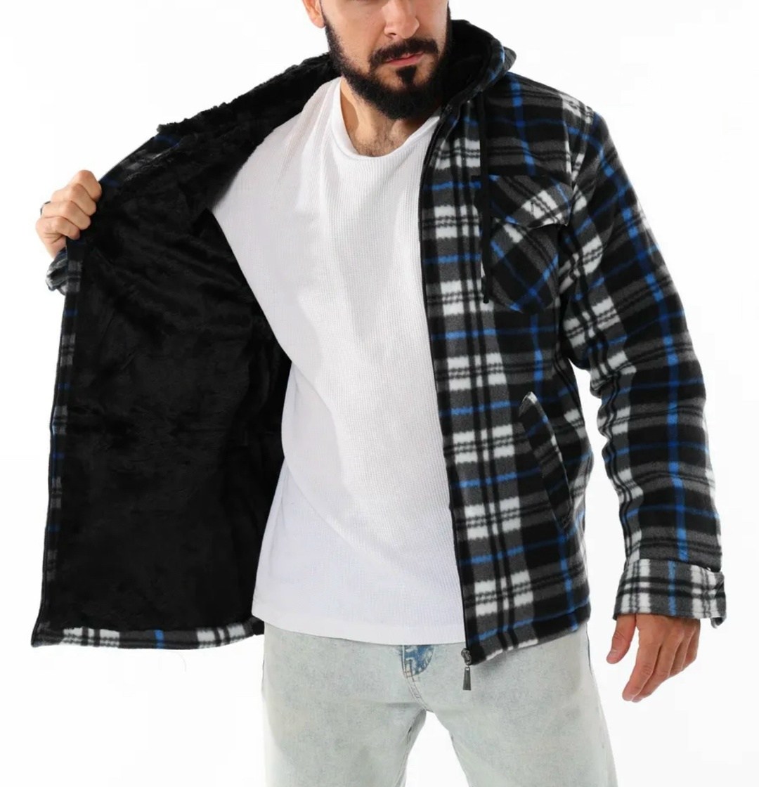 рубашка с капюшоном,рубашка мужская в клетку,рубашка мужская с капюшоном,рубашка утепленная в клетку,куртка рубашка в клетку