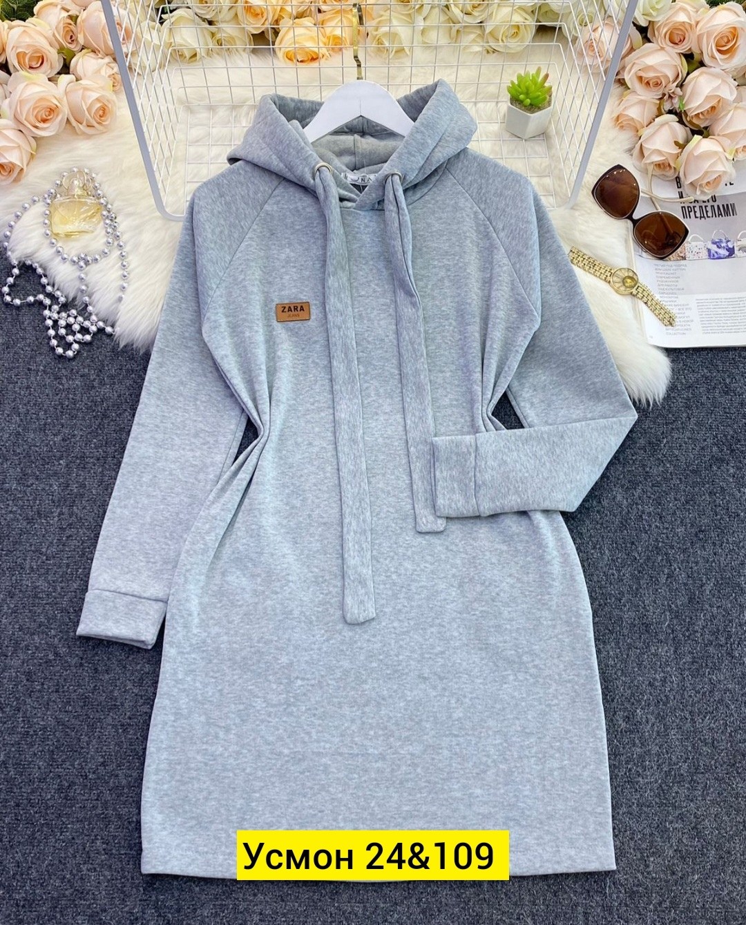 спортивное платье с капюшоном,платье с капюшоном ,платье на флисе,платье толстовка,платье с капюшоном