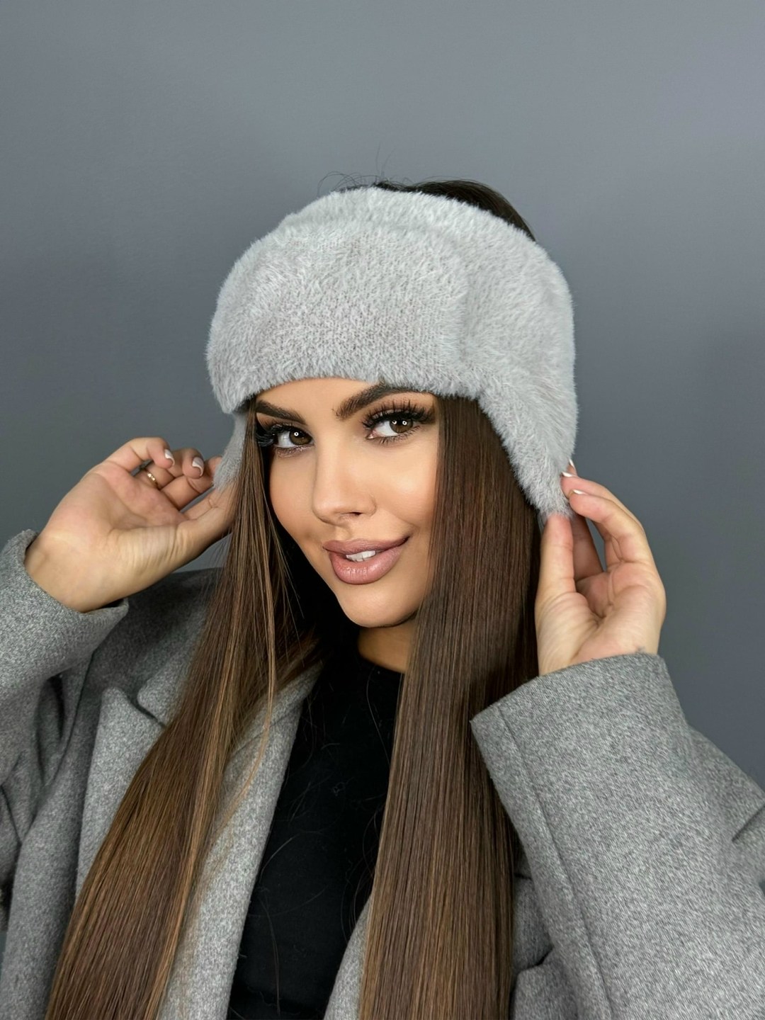 женская шапка ушанка,зимняя женская шапка,шапка женская,шапки вязаные,шапка для женщин