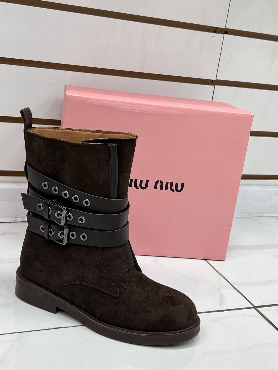 ,женские ботинки,ботинки miu miu, женская,полусапоги