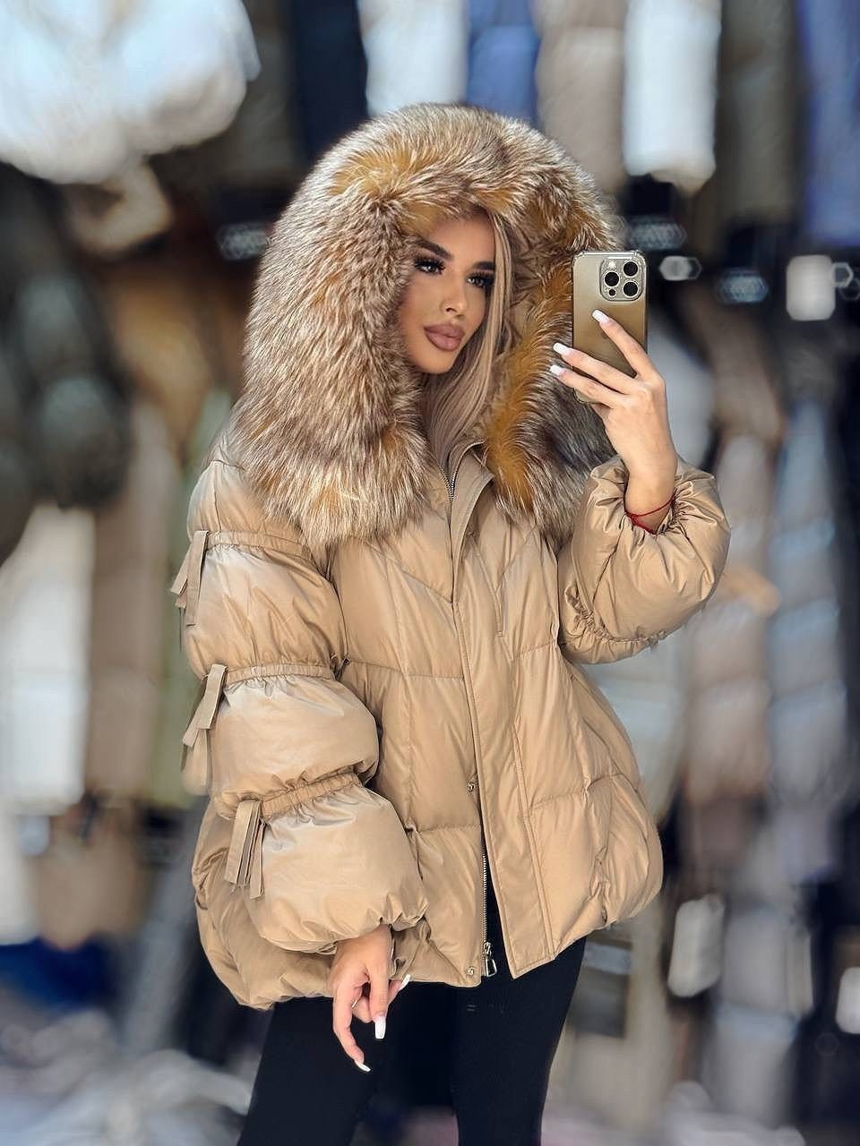 пуховик с натуральным мехом,пуховик с мехом,модные куртки с натуральным мехом,пуховик женский,пуховик зимний женский