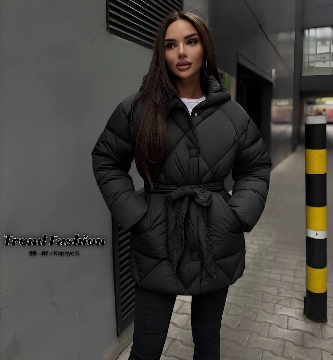 куртка зимняя с капюшоном gh fashion 174120340,демисезонная куртка,куртка женская,куртка демисезонная женская,женская куртка с поясом