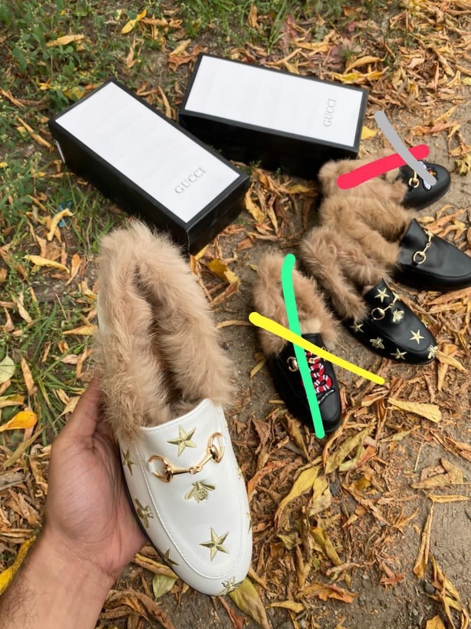 ,мюли гуччи с мехом,мюли гуччи женские,мюли с мехом,лоферы гуччи женские