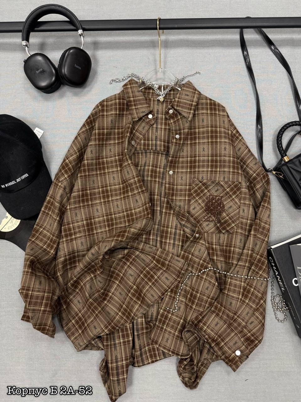 рубашка в клетку оверсайз удлиненная marybeth,женская рубашка в клетку оверсайз,рубашка в клетку оверсайз со стразами perferita,рубашка женская,женская рубашка в клетку