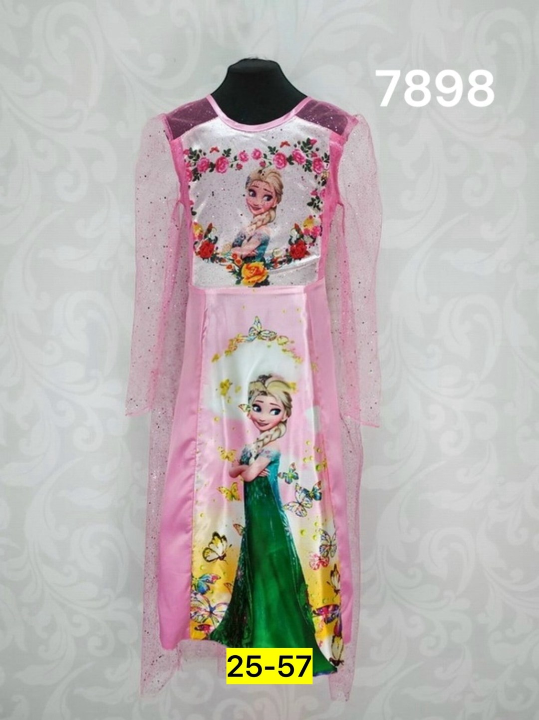 платье комбинированное,платье эльза,платье с рисунком,платье фрозен эльза холодное,платье для детей