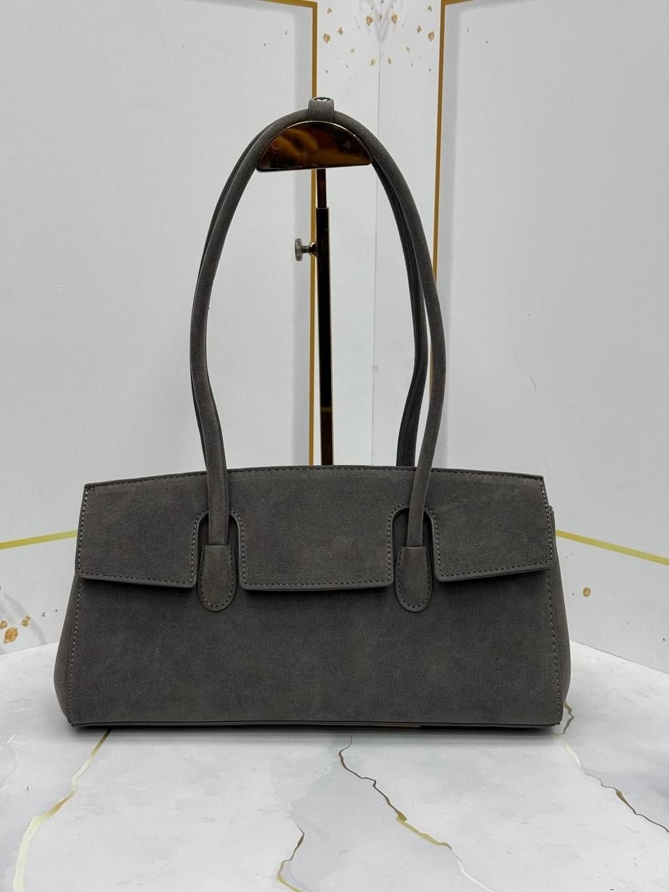 замшевая сумка серая,сумка замшевая,сумка,модная сумка из матовой замши,женская сумка из искусственной замши