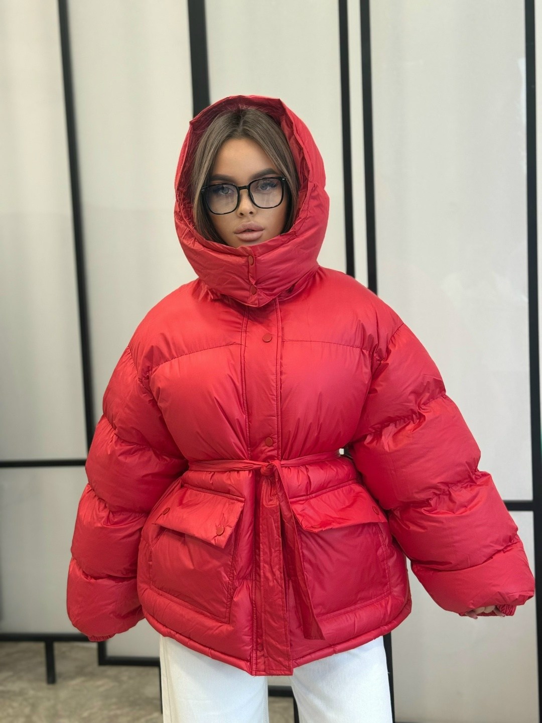 куртка зимняя женская,куртка с поясом,куртка пуховик,куртка оверсайз,куртка зимняя на кулисках shmatovashop 558148025