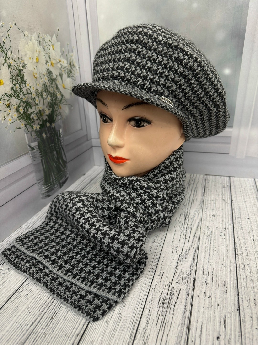 женская кепка,шарфы для женщин,кепка с шарфом,шапка с шарфом,шапка для женщин