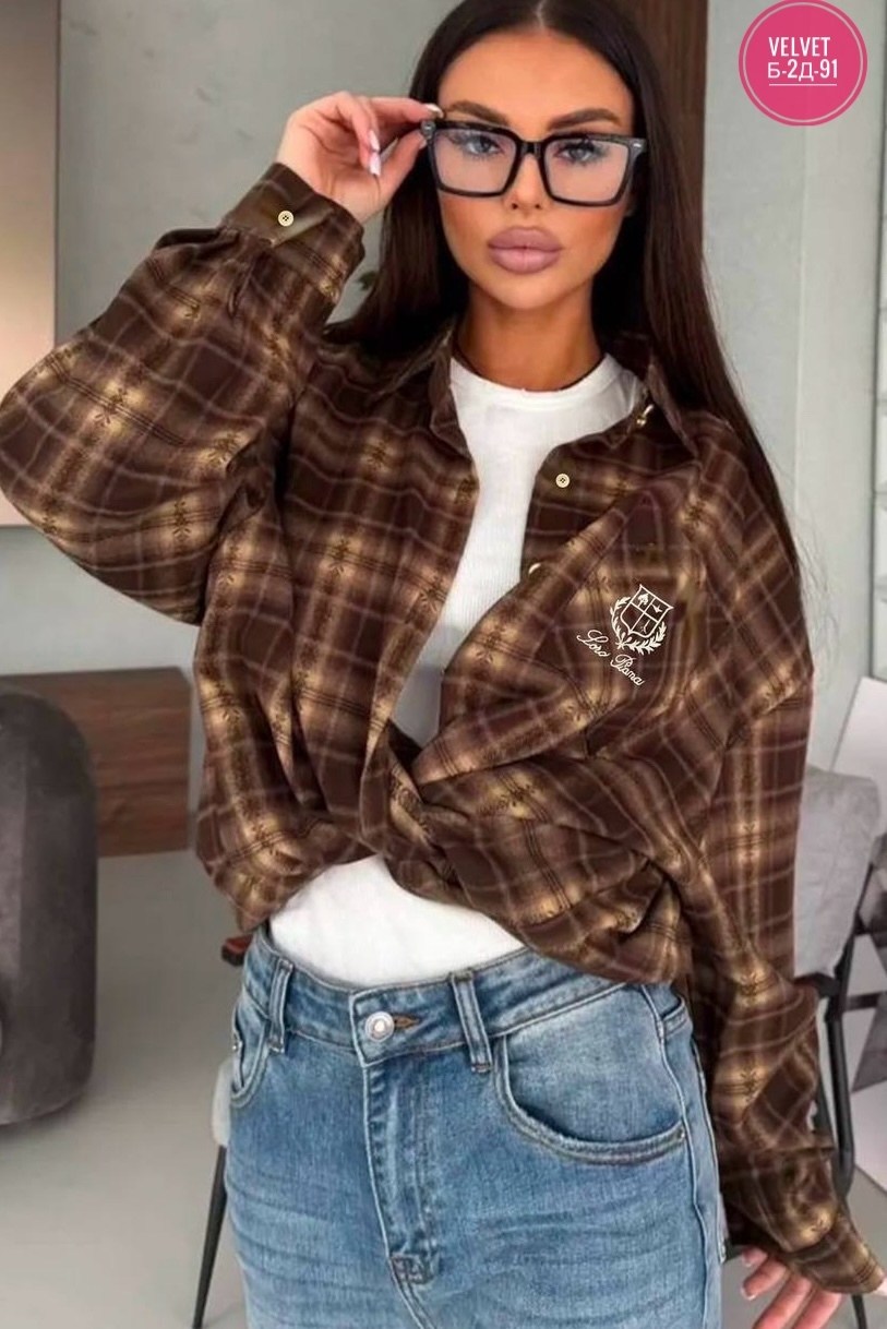 женская рубашка в клетку,рубашка в клетку оверсайз со стразами perferita,рубашка женская,рубашка в клетку женская оверсайз,рубашка в клетку оверсайз удлиненная marybeth