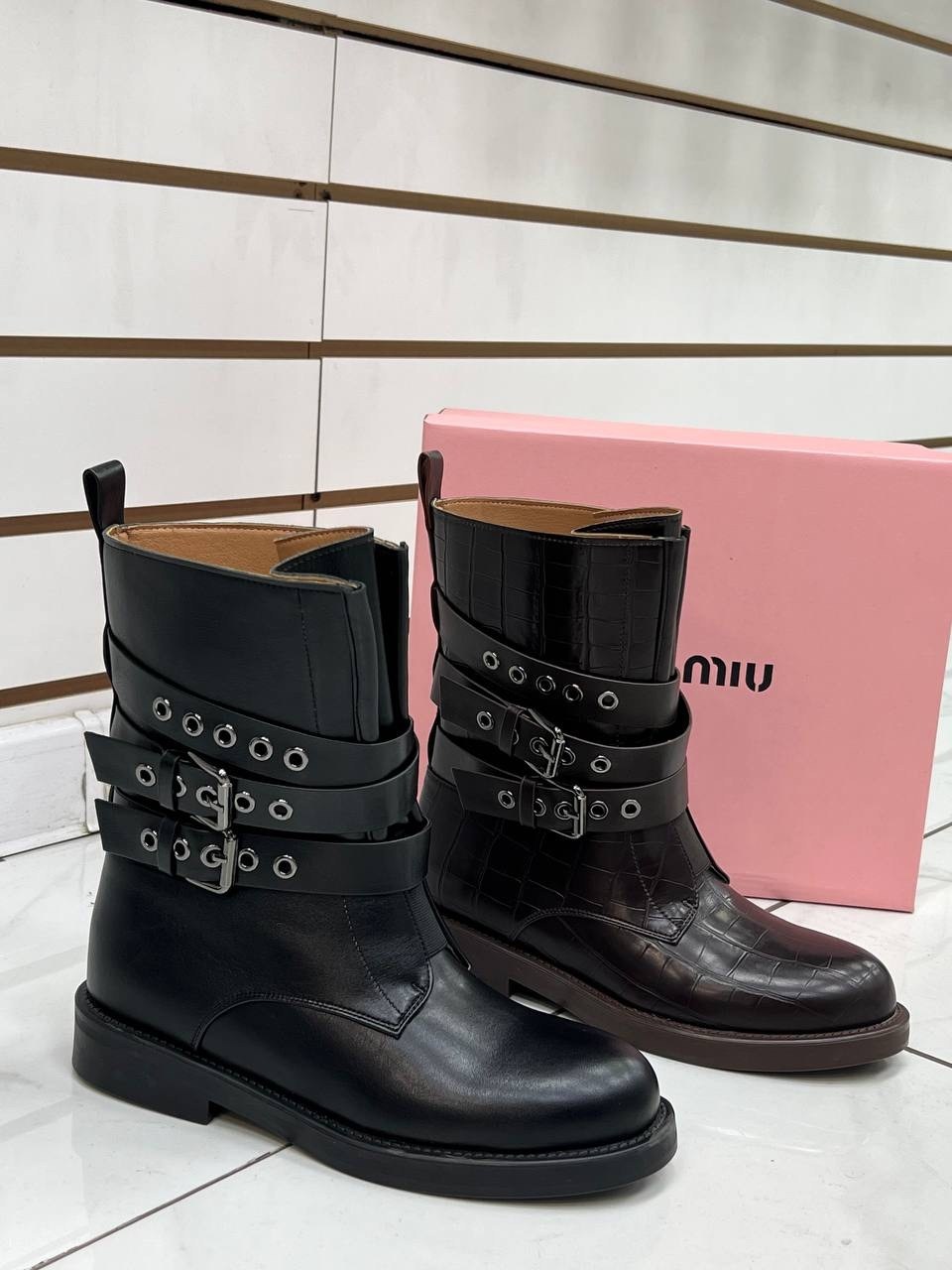 ,женские ботинки,ботинки miu miu, женская,полусапоги