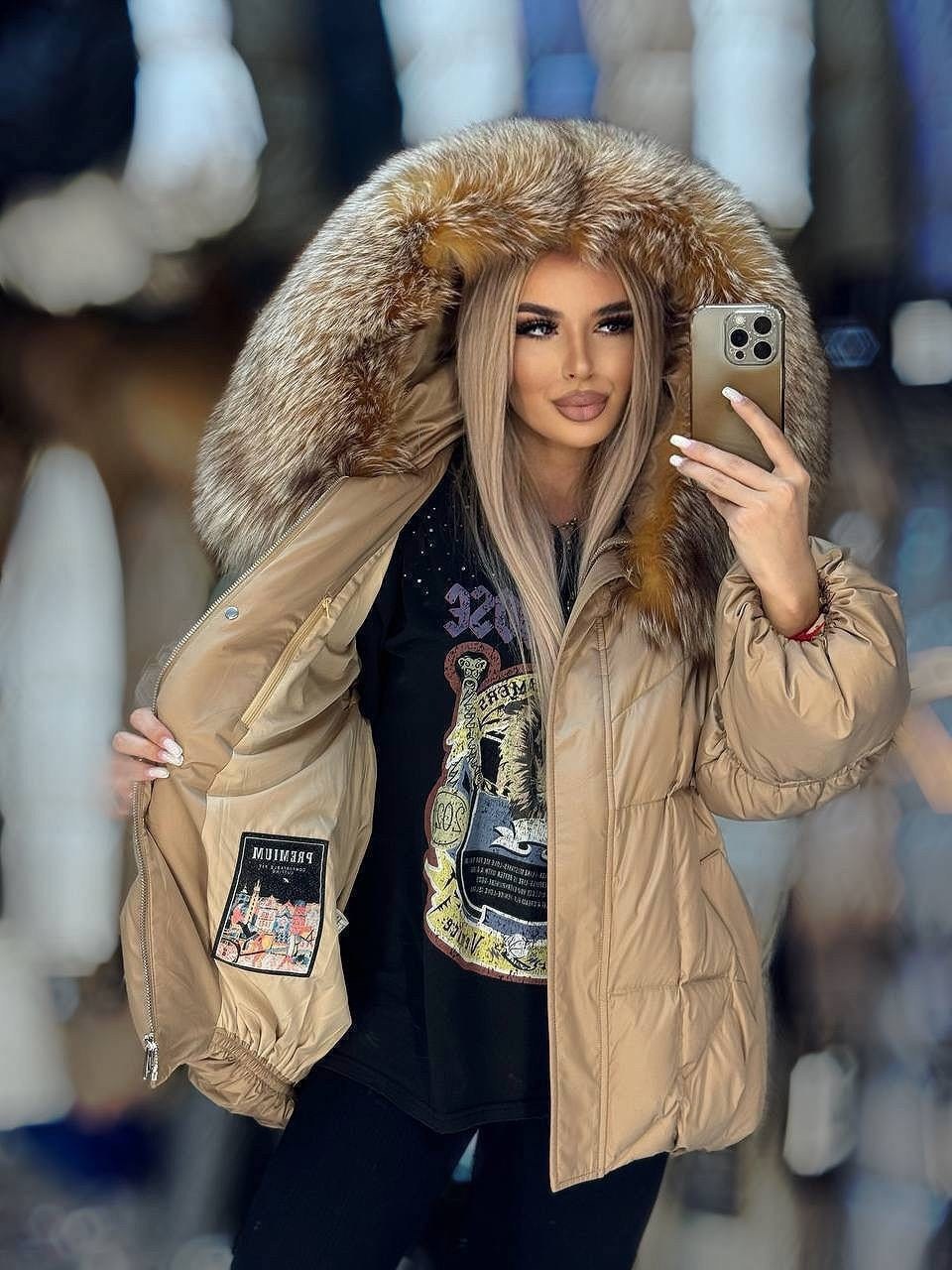 пуховик с натуральным мехом,пуховик с мехом,модные куртки с натуральным мехом,пуховик женский,пуховик зимний женский