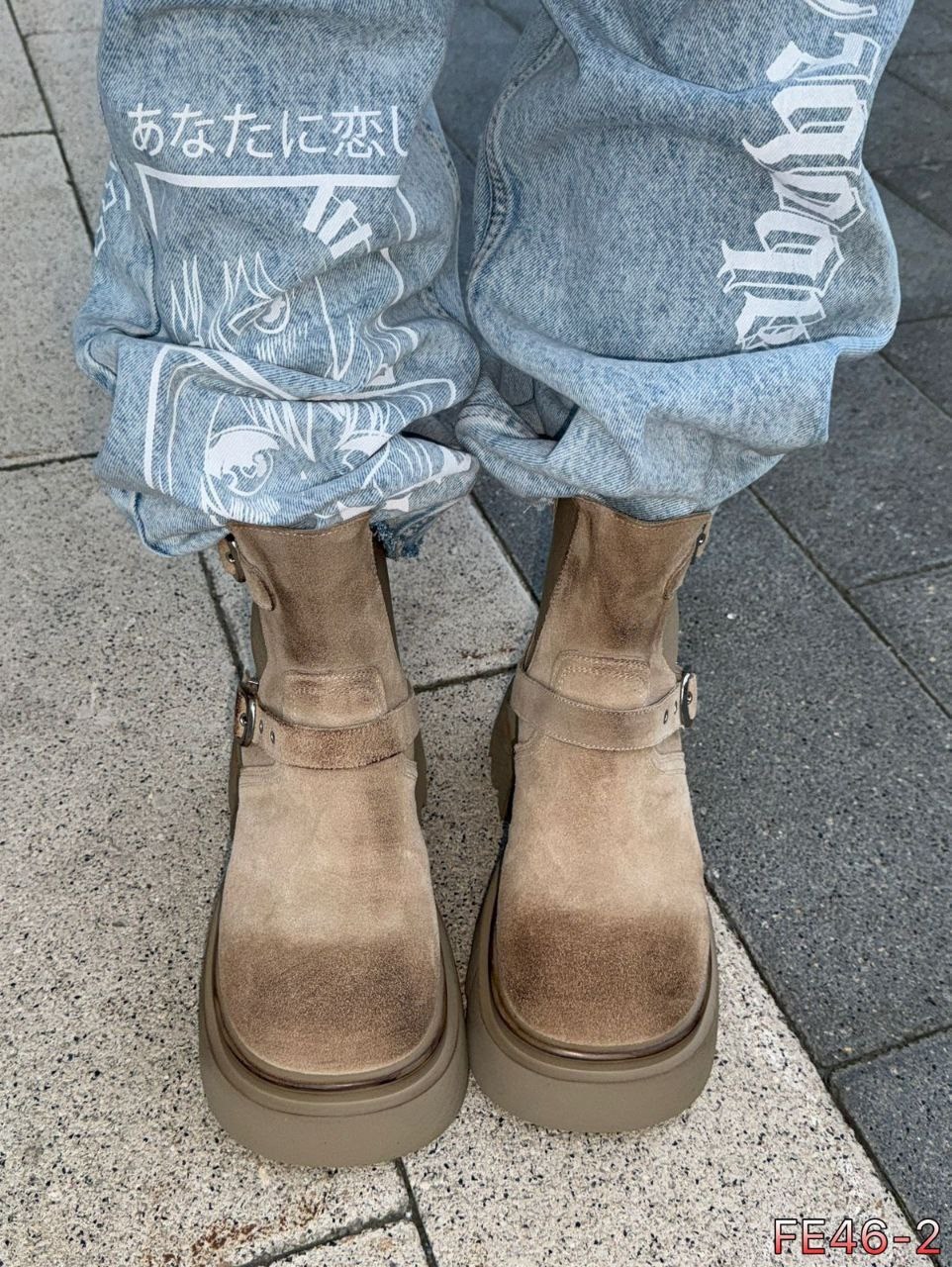 модные ботинки из замши,,ботинки демисезонные из натуральной замши miss me, женская,женские ботинки