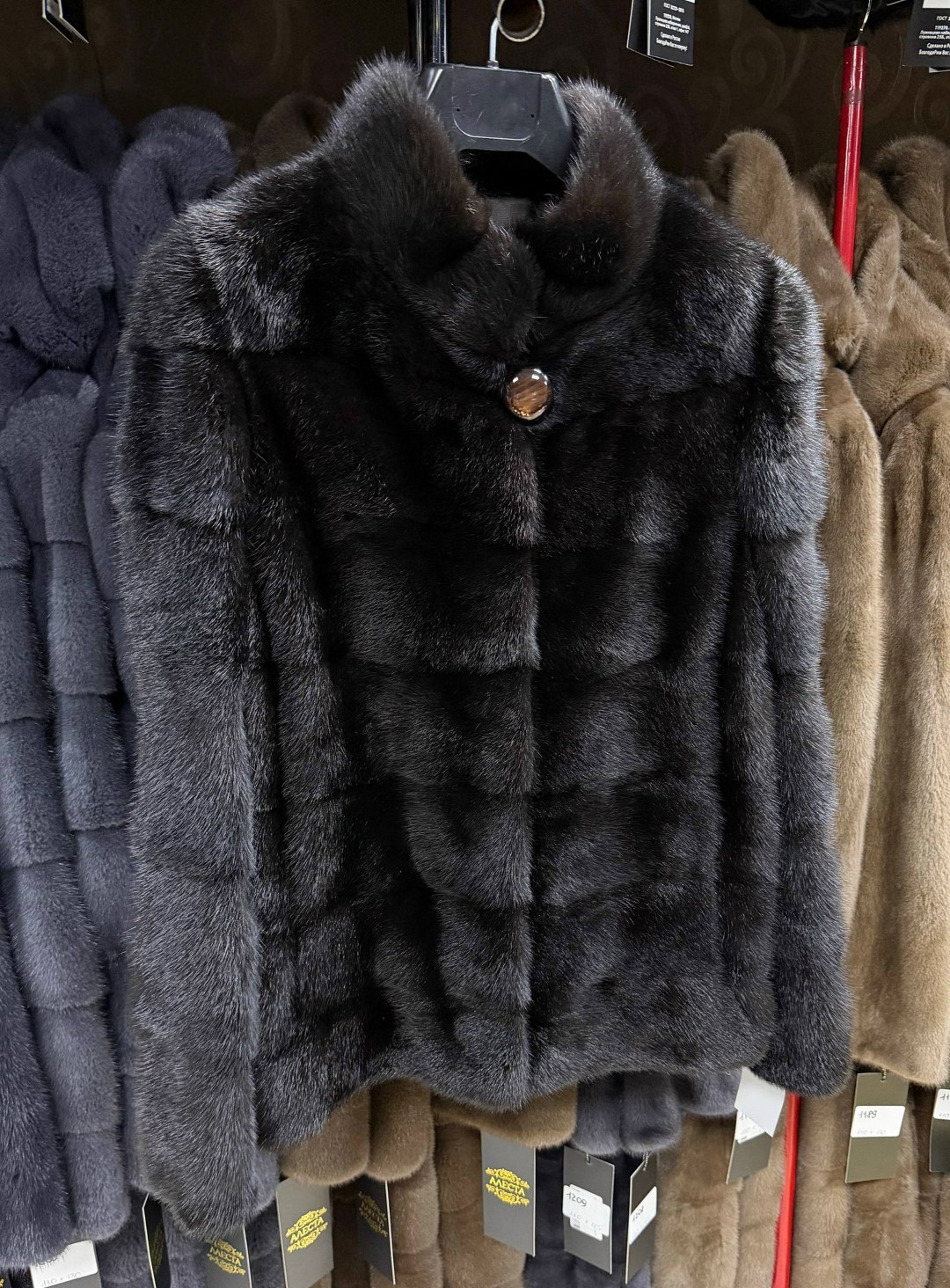 норковая шуба автоледи,норковая шуба,шуба норка,шубка из меха европейской норки стойка воротник цвет "графит",шуба из норки