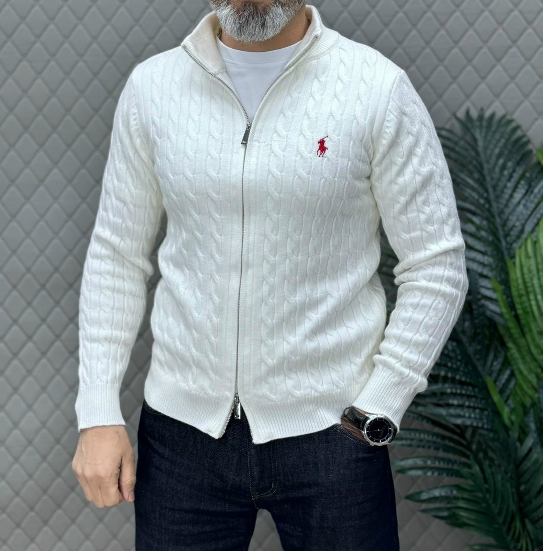 мужские свитера,мужские кардиганы,polo sweater,поло свитер,polo ralph lauren вязаный кардиган-свитер на молнии
