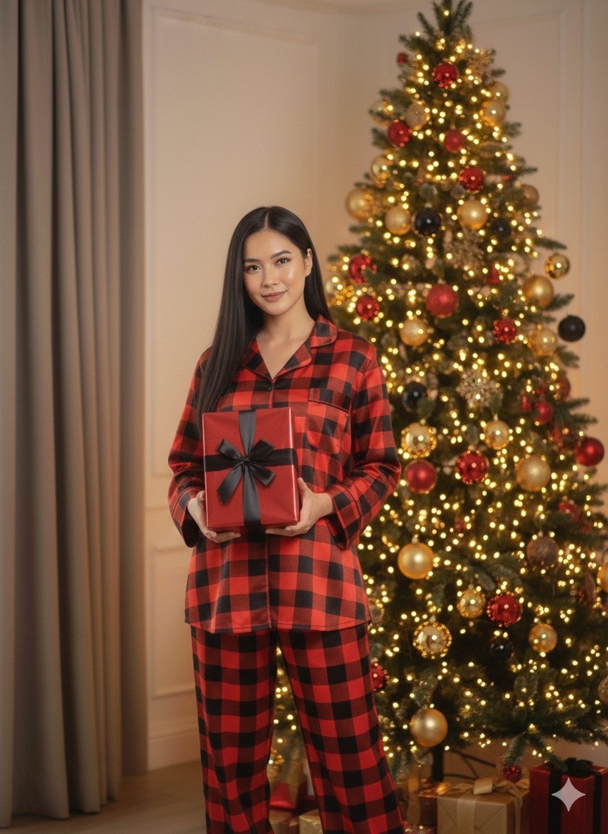 новогодняя пижама,пижама женская новогодняя,пижама женская в клетку,новогодние фотосессии в пижамах,пижама новогодняя женская со штанами в клетку парная хлопок itsmil 305709482
