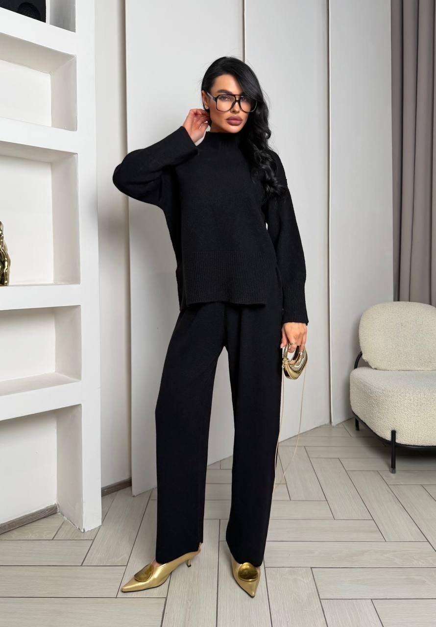 костюм вязаный трикотажный теплый с брюками eva coosh,костюм вязаный трикотажный теплый с брюками eva coosh 337123310,трикотажный костюм с брюками и свитером теплый dpleo 263045794,костюм трикотажный