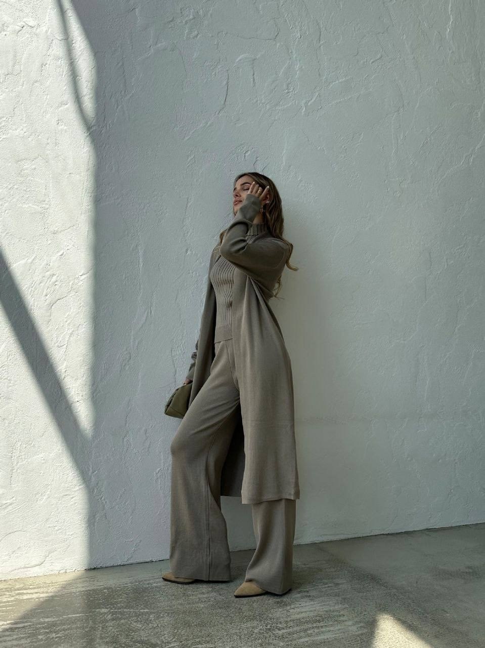 брючный костюм с кардиганом,женский трикотажный брючный костюм,брючный костюм повседневный,костюм брючный теплый,трикотажные костюмы