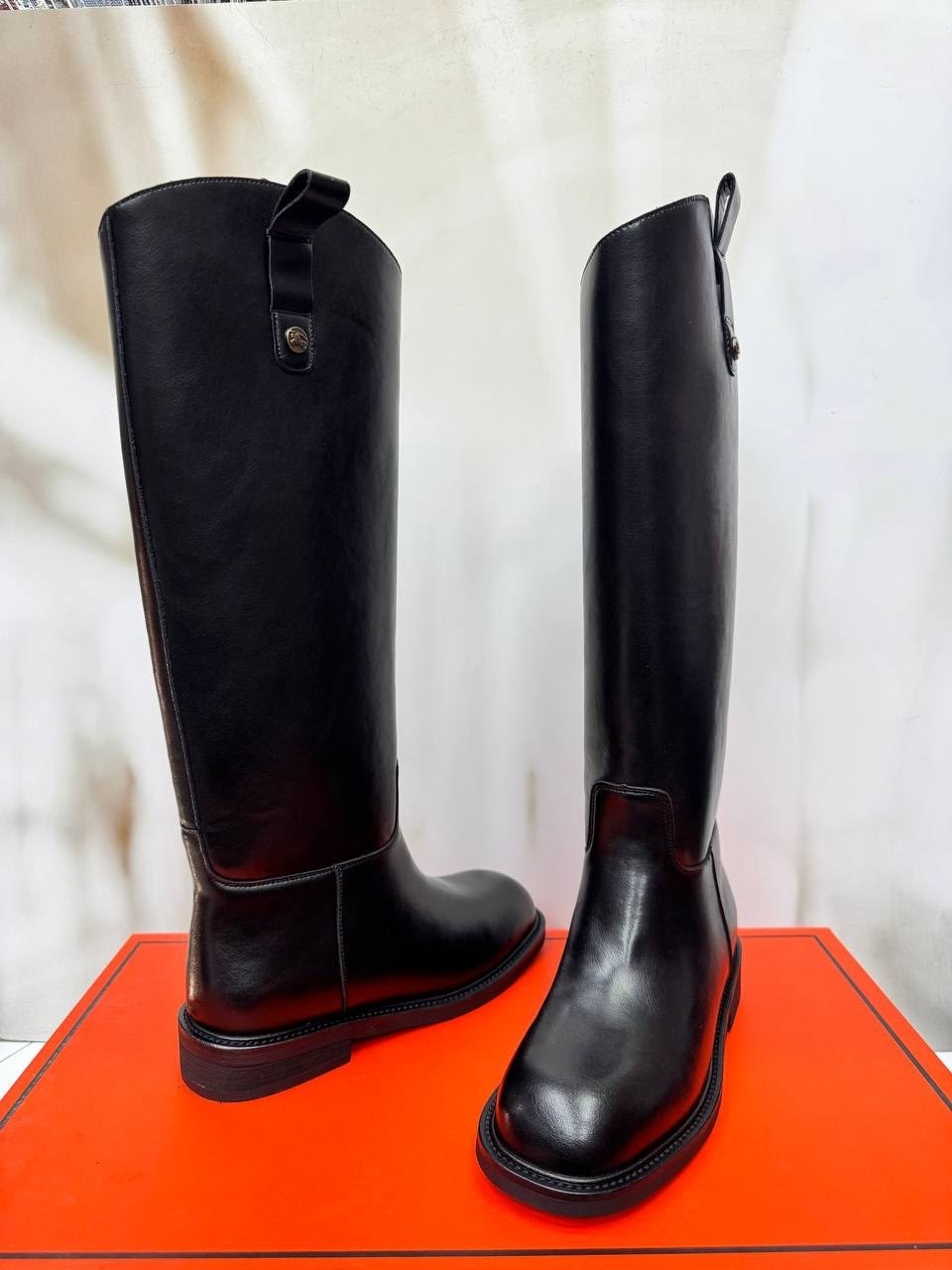 сапоги женские hermes кожаные размер 36-40,сапоги hermes женские,сапоги hermes,hermes женские кожаные сапоги premium black,сапоги hermes жокейские