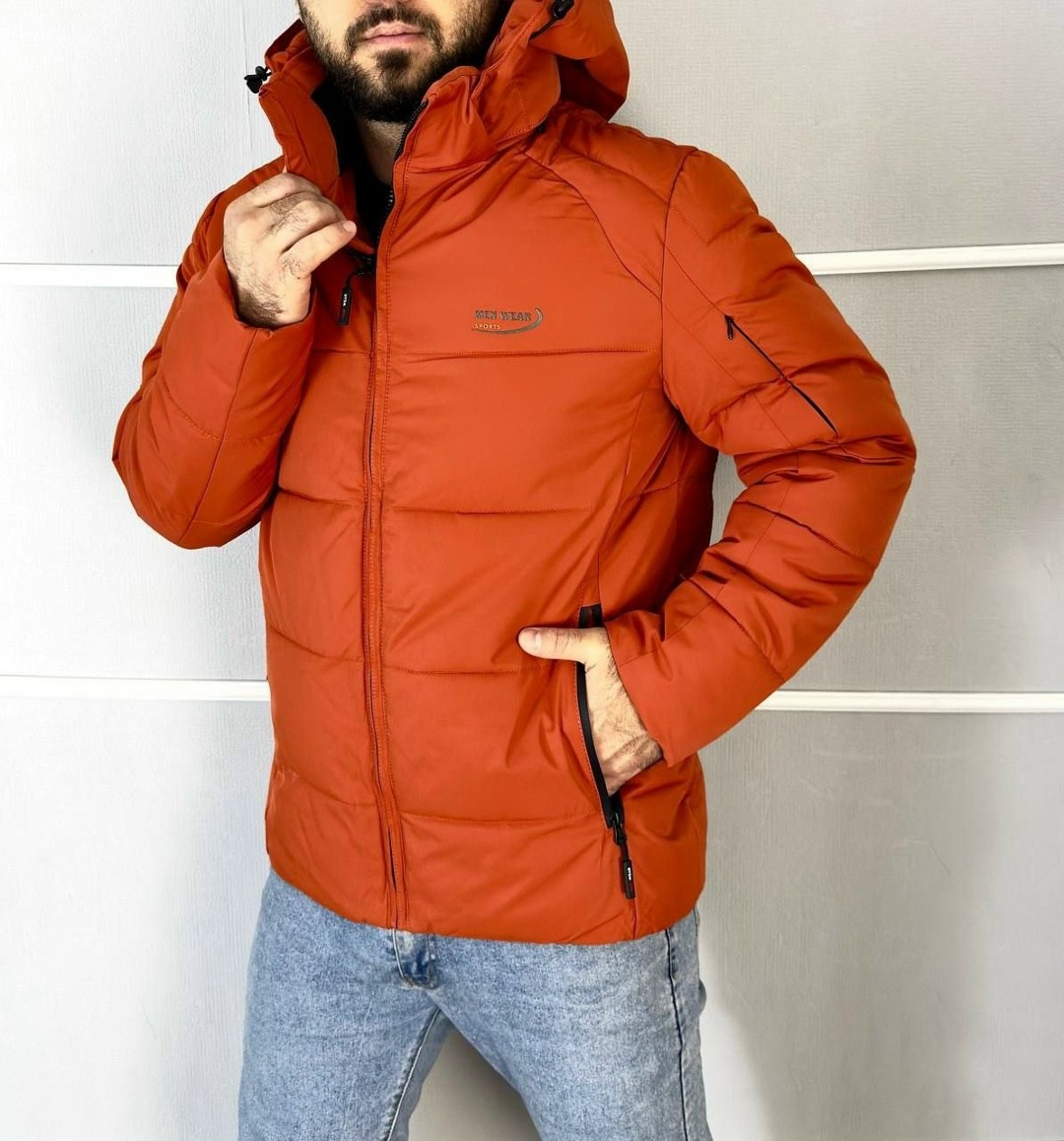 зимняя мужская куртка malidinu,куртка,оранжевая зимняя куртка,куртка пуховик мужская,куртка мужская