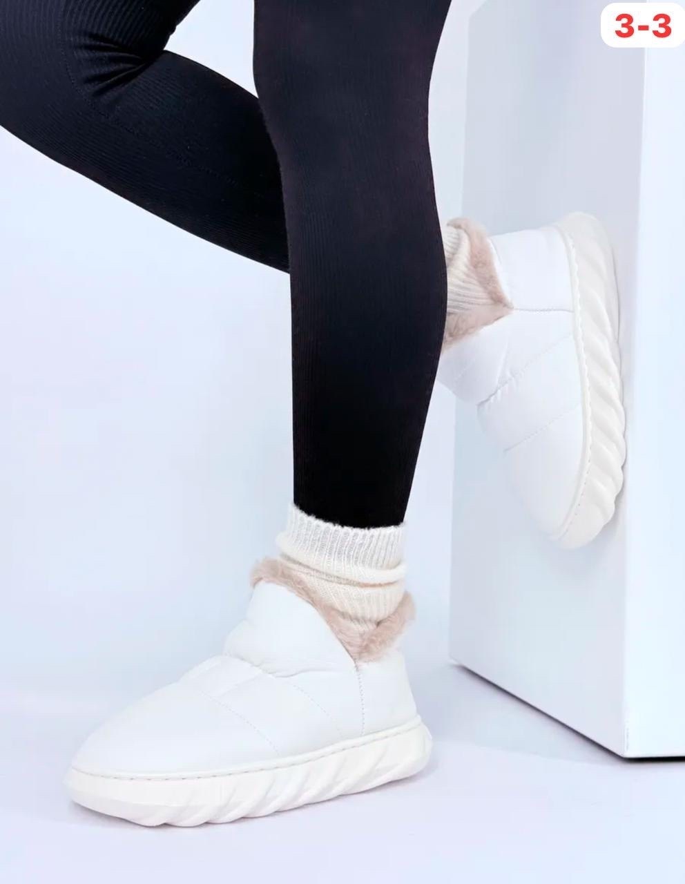 угги зимние дутики короткие emelina shop цвет бежевый, молочный,,женские угги,дутики женские,дутики