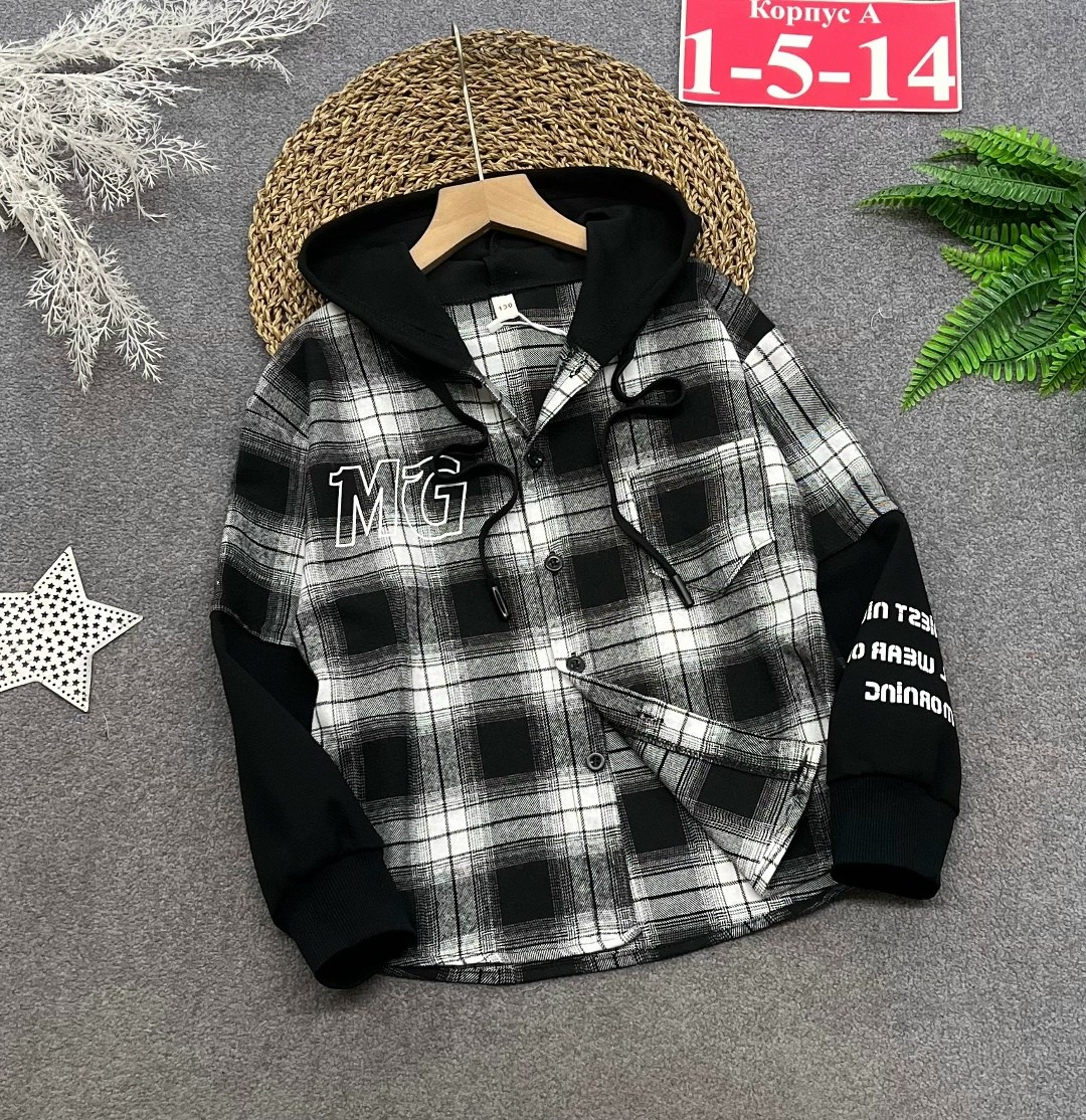 рубашка в клетку для мальчика,рубашка с капюшоном,рубашка в клетку с капюшоном,рубашка для мальчика,детская рубашка в клетку