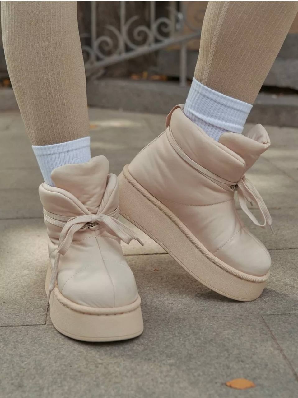 полусапоги женские зимние kb904bg king boots,,женские дутики,дутики,дутики-угги зимние на платформе king boots