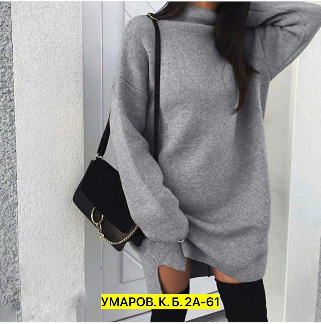 платье свитер теплое,свитер платье,вязаное платье свитер,трикотажное платье с высоким воротом,туника женская