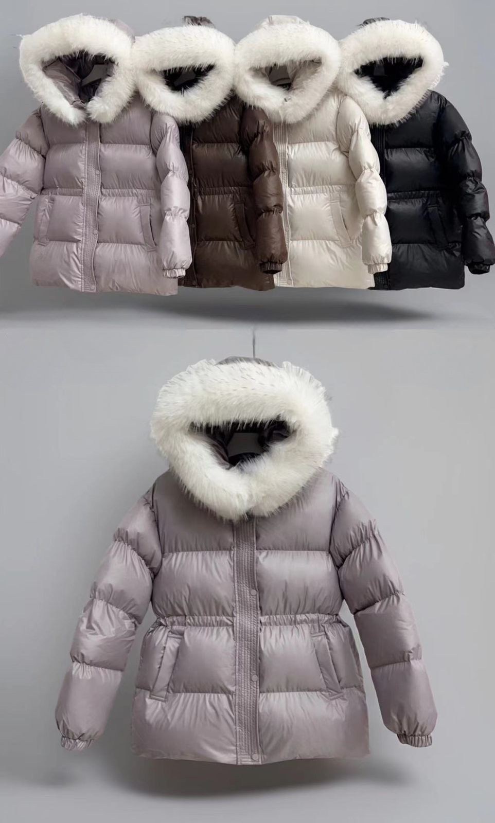 зимние куртки и пуховики,женские зимние пуховики,женский пуховик с капюшоном,женский пуховик на 2025 белом утином пуху,женский пуховик из 2025 натурального лисьего меха 90% пуха белой утки