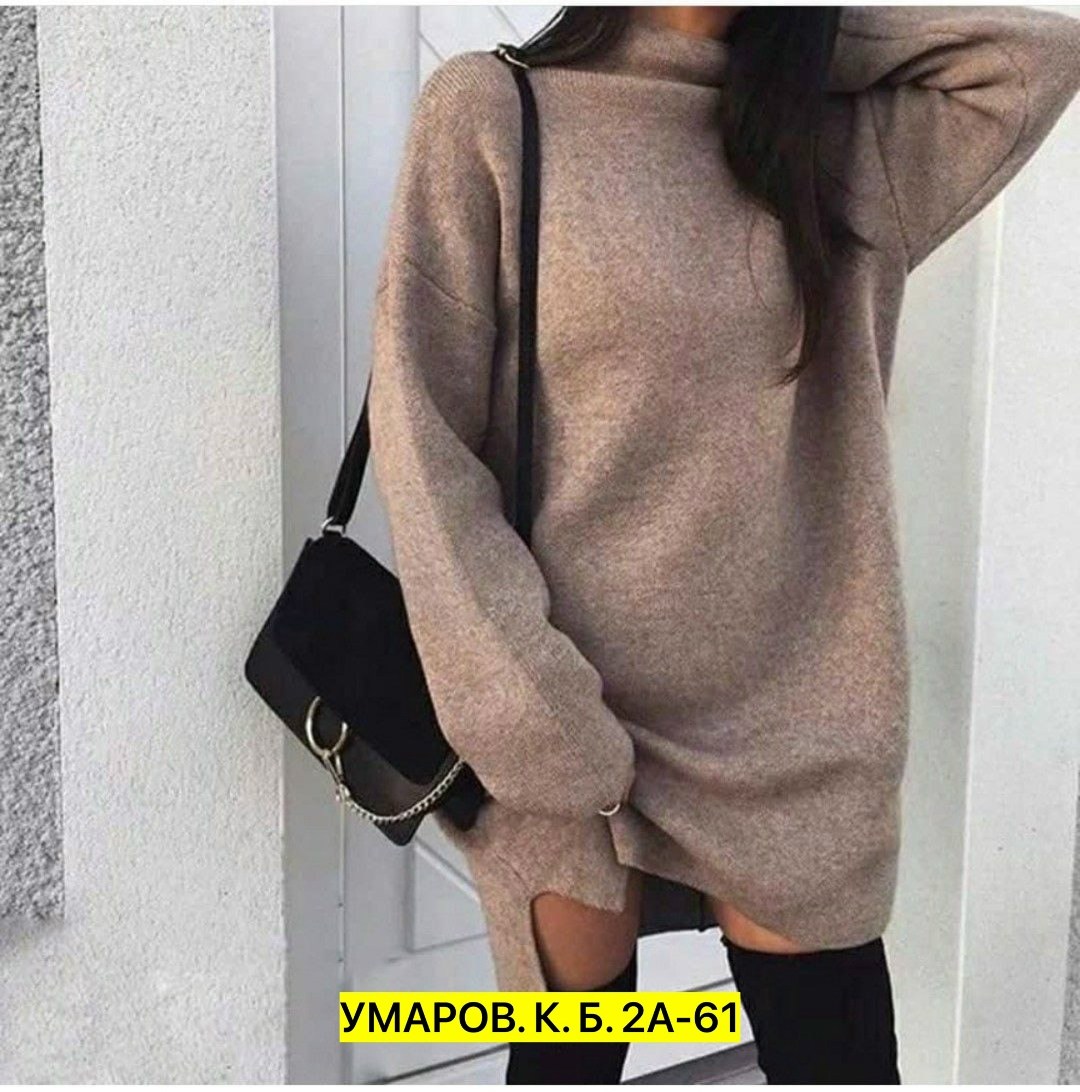 платье свитер теплое,свитер платье,вязаное платье свитер,трикотажное платье с высоким воротом,туника женская
