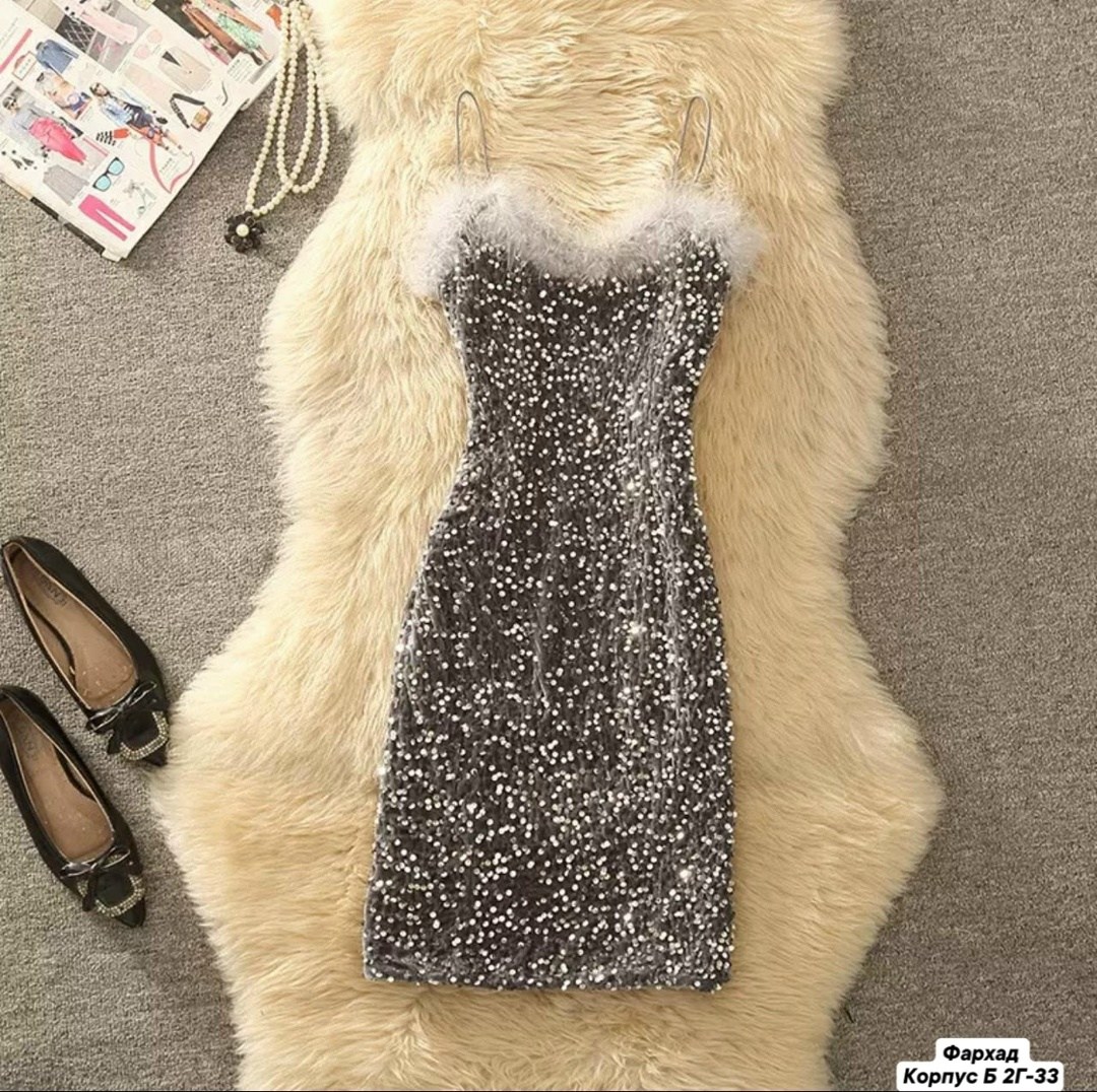 черное платье с блестками,платье с блестками,женское платье с пайетками,черное блестящее платье,платье женская