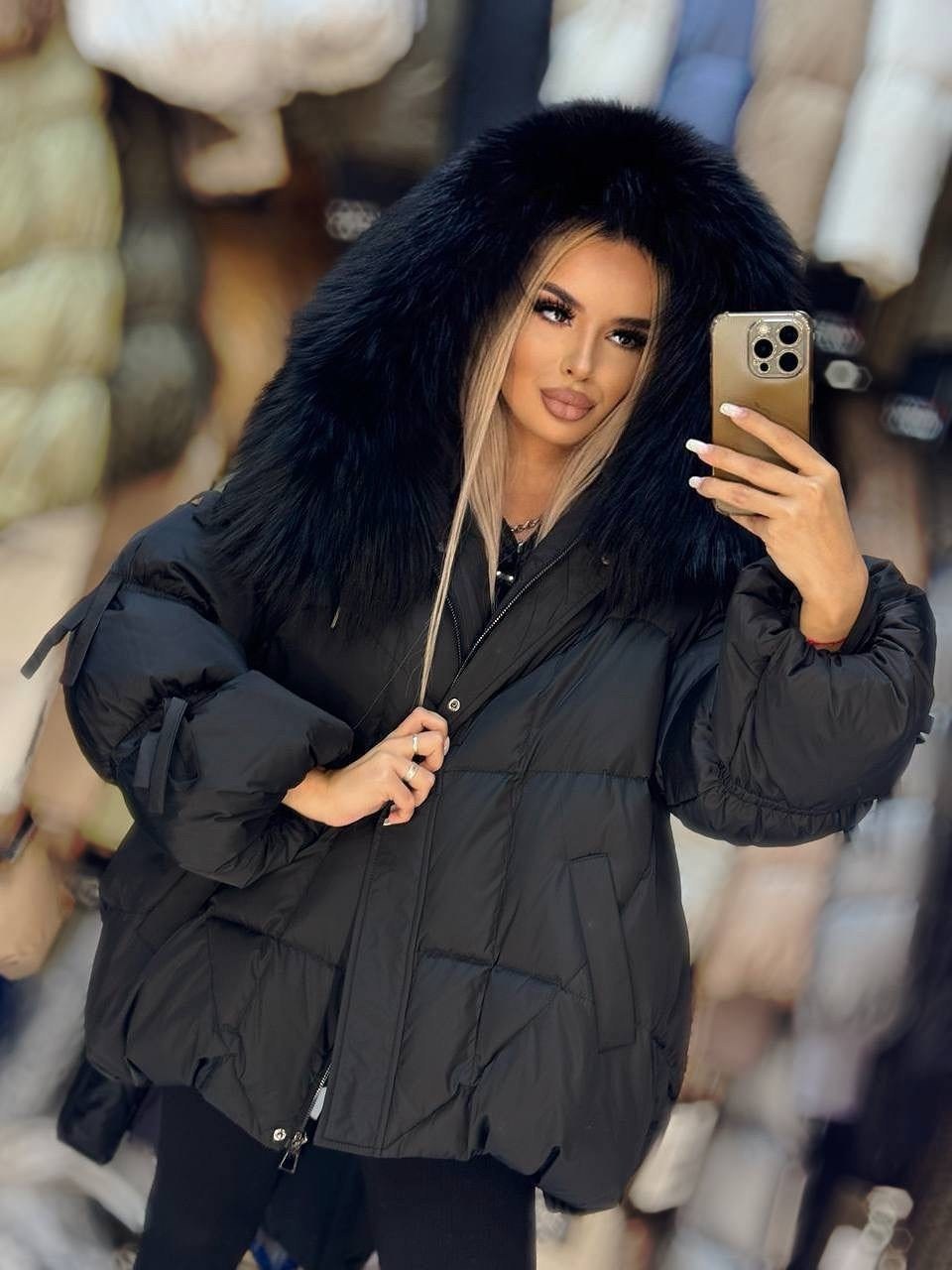 пуховик женский,женская куртка,женская зимняя куртка,куртка с мехом,куртка зимняя