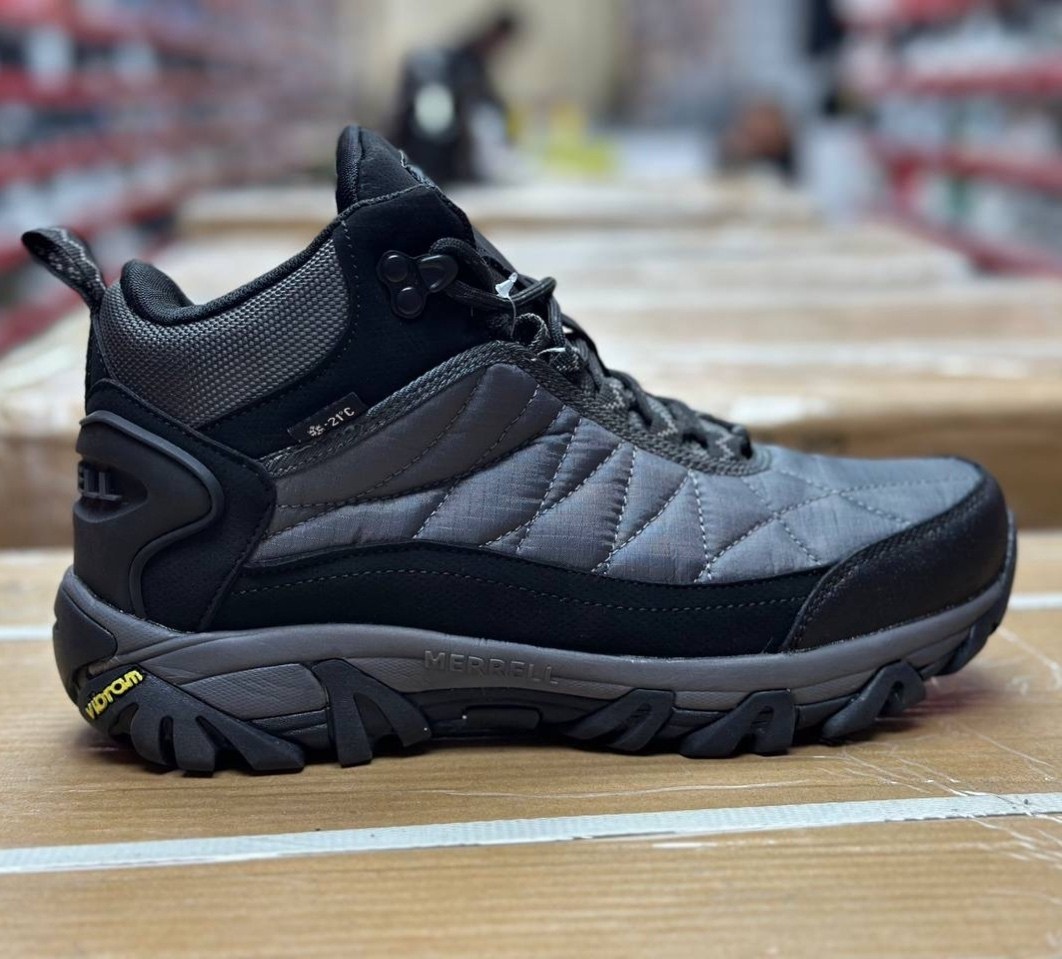 зимние кроссовки merrell,мужские кроссовки merrell,зимние ботинки merrell,кроссовки мужские на зиму мерелл,кроссовки зимние merrell gore-tex -32 с натуральным мехом