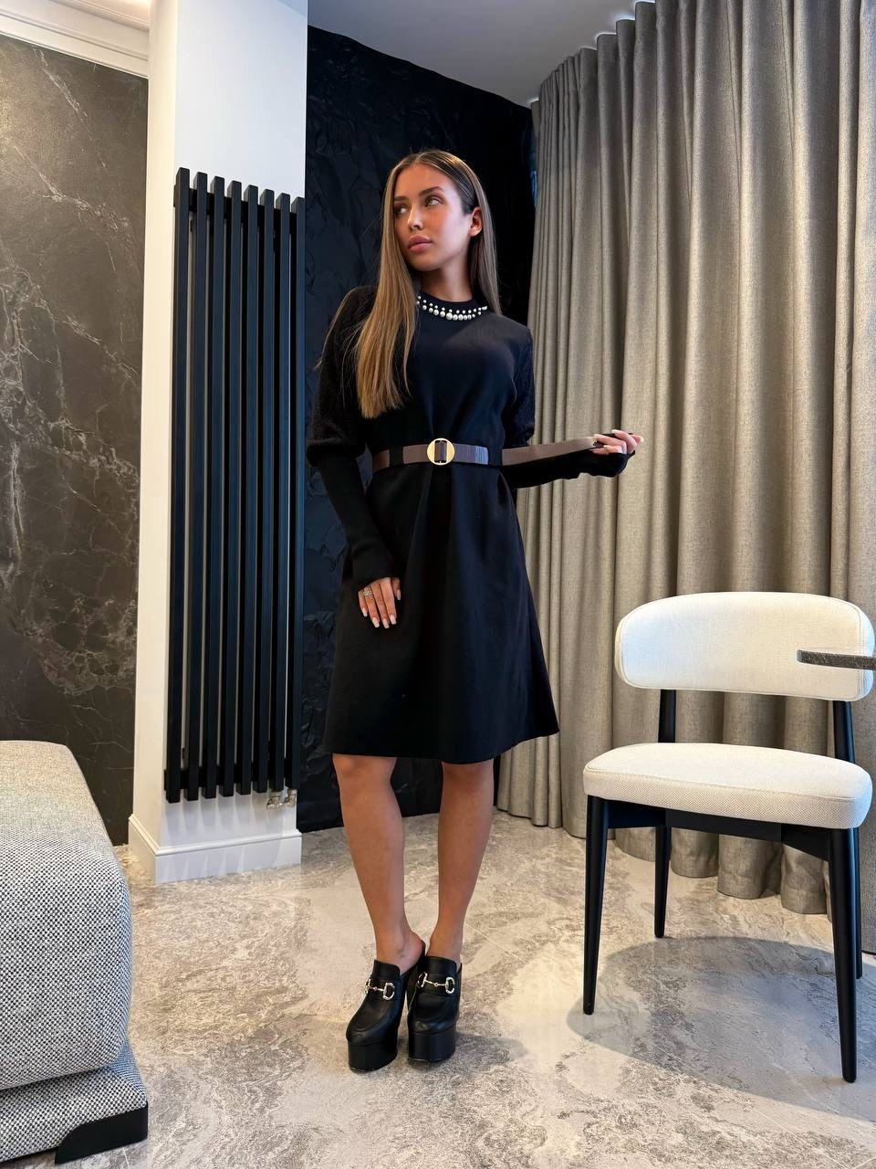 платье черное,женское платье,стильное платье,платье,трикотажное платье
