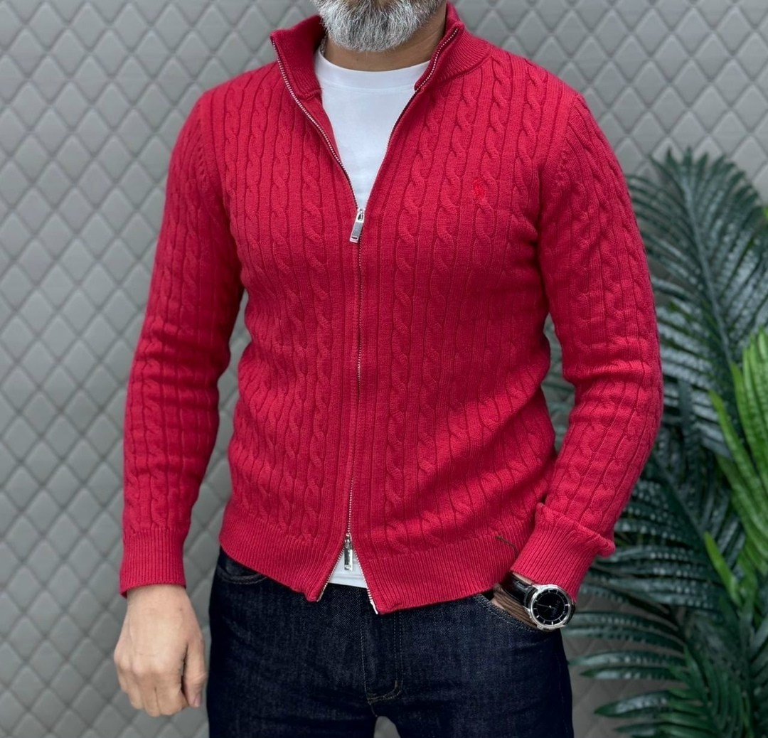 мужские свитера,мужские кардиганы,polo sweater,поло свитер,polo ralph lauren вязаный кардиган-свитер на молнии