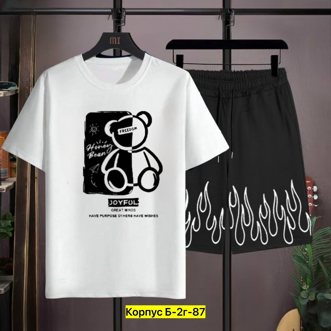 футболки комплект,мужская мода,костюмы спортивные мужские,футболка и шорты комплект,костюмы подростковые