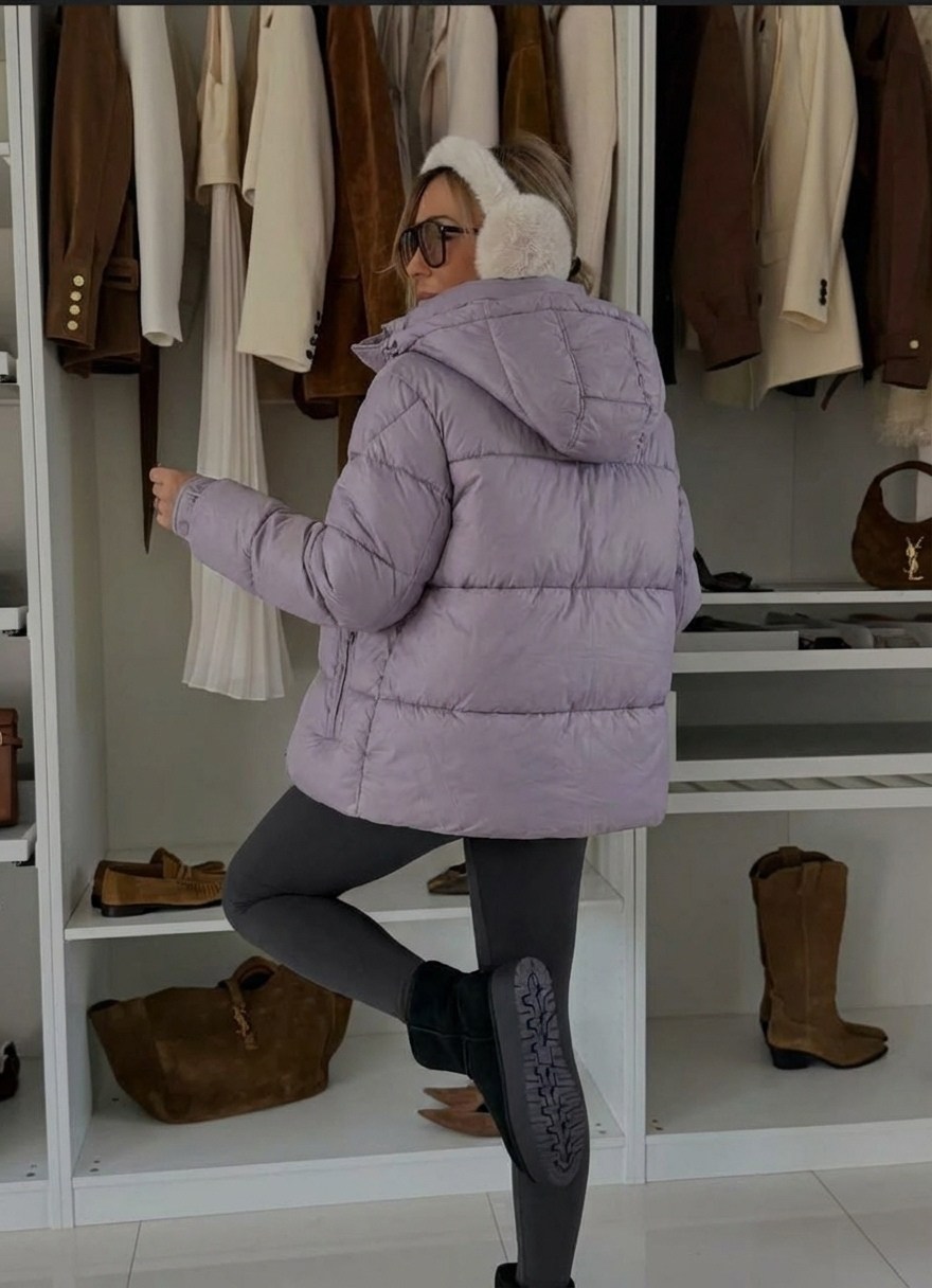 модные пуховики,бежевый пуховик,образы с бежевым пуховиком,куртка женская бежевая,куртка теплая