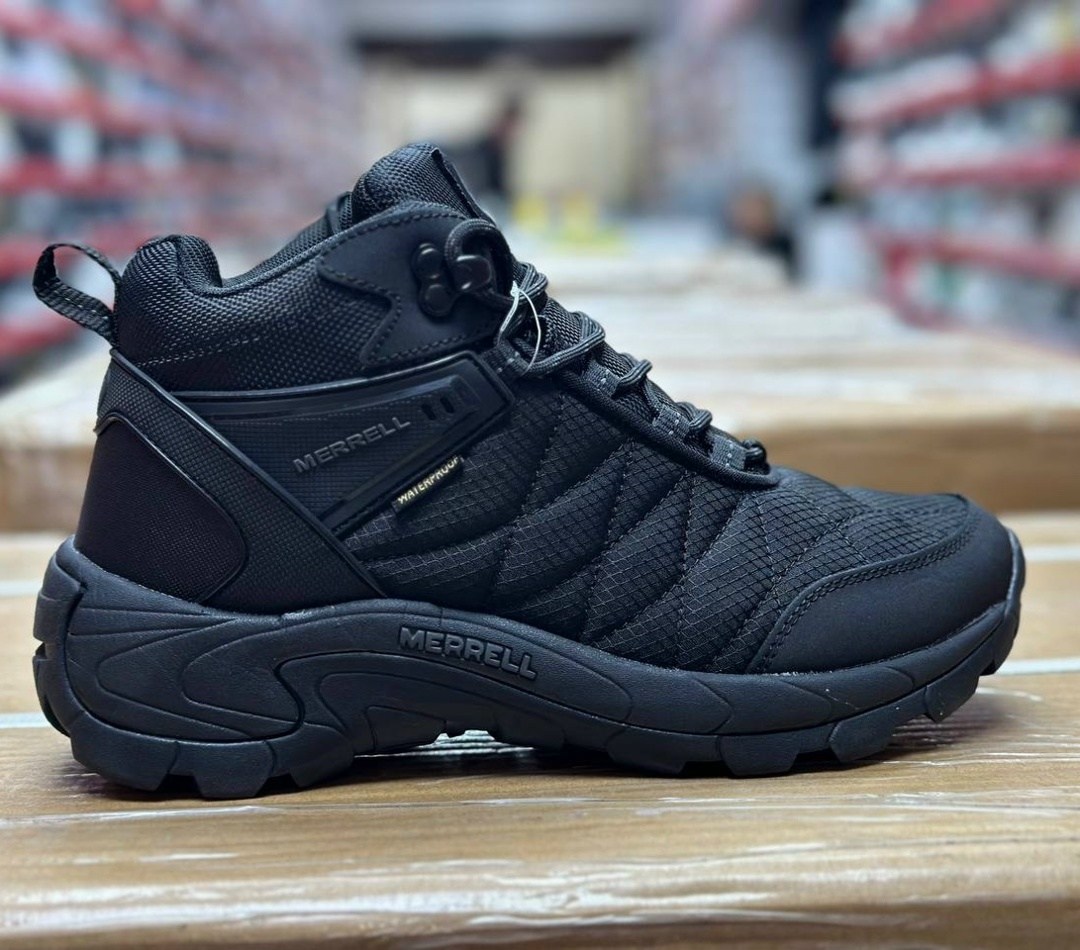 зимние кроссовки merrell,мужские кроссовки merrell,зимние ботинки merrell,кроссовки мужские на зиму мерелл,кроссовки зимние merrell gore-tex -32 с натуральным мехом