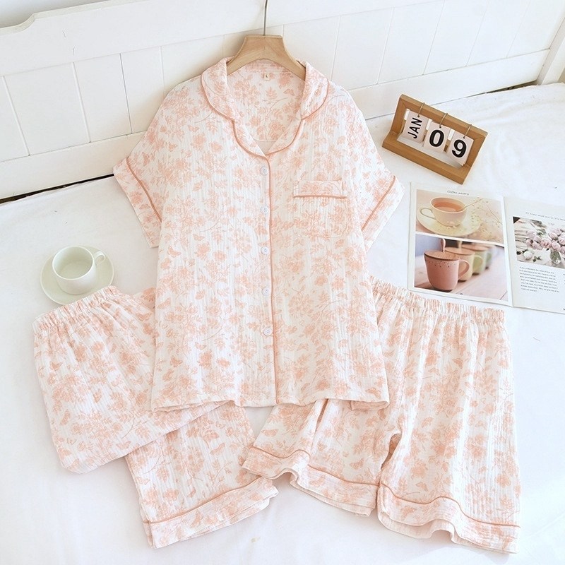 женские пижамные комплекты,женский хлопковый пижамный комплект,женская пижама из хлопка,пижамный комплект с короткими рукавами,пижама женская комплект