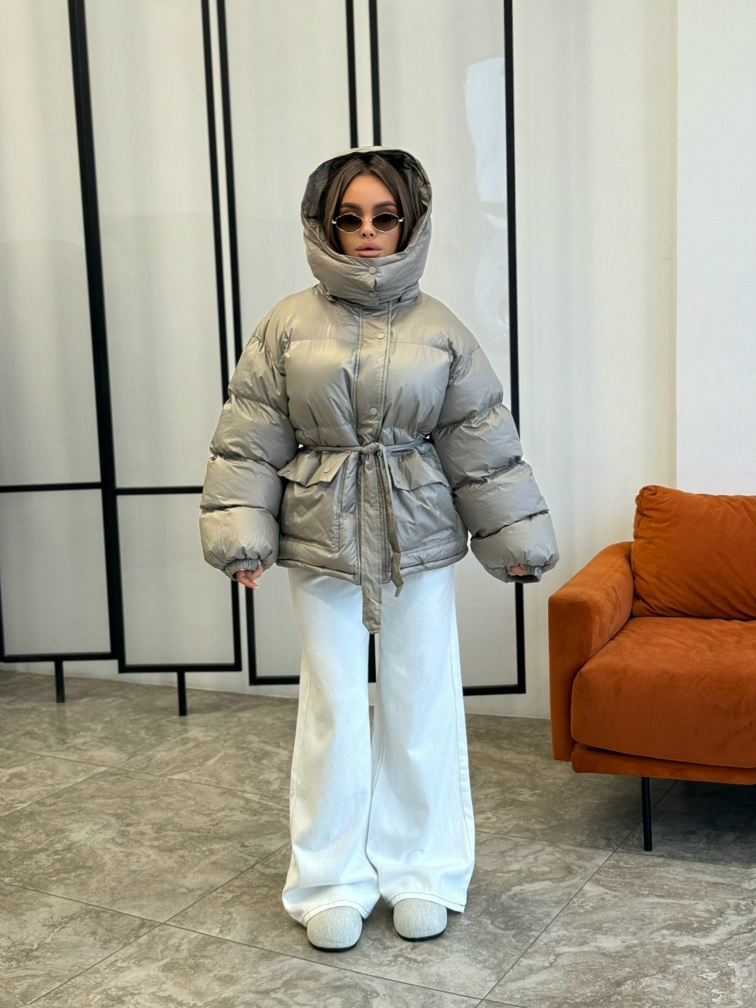 куртка зимняя женская,куртка с поясом,куртка пуховик,куртка оверсайз,куртка зимняя на кулисках shmatovashop 558148025